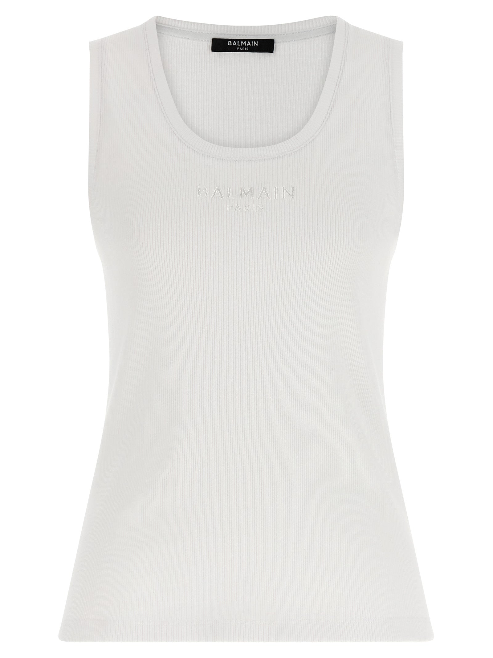 Balmain Logo Embroidery Tank Top