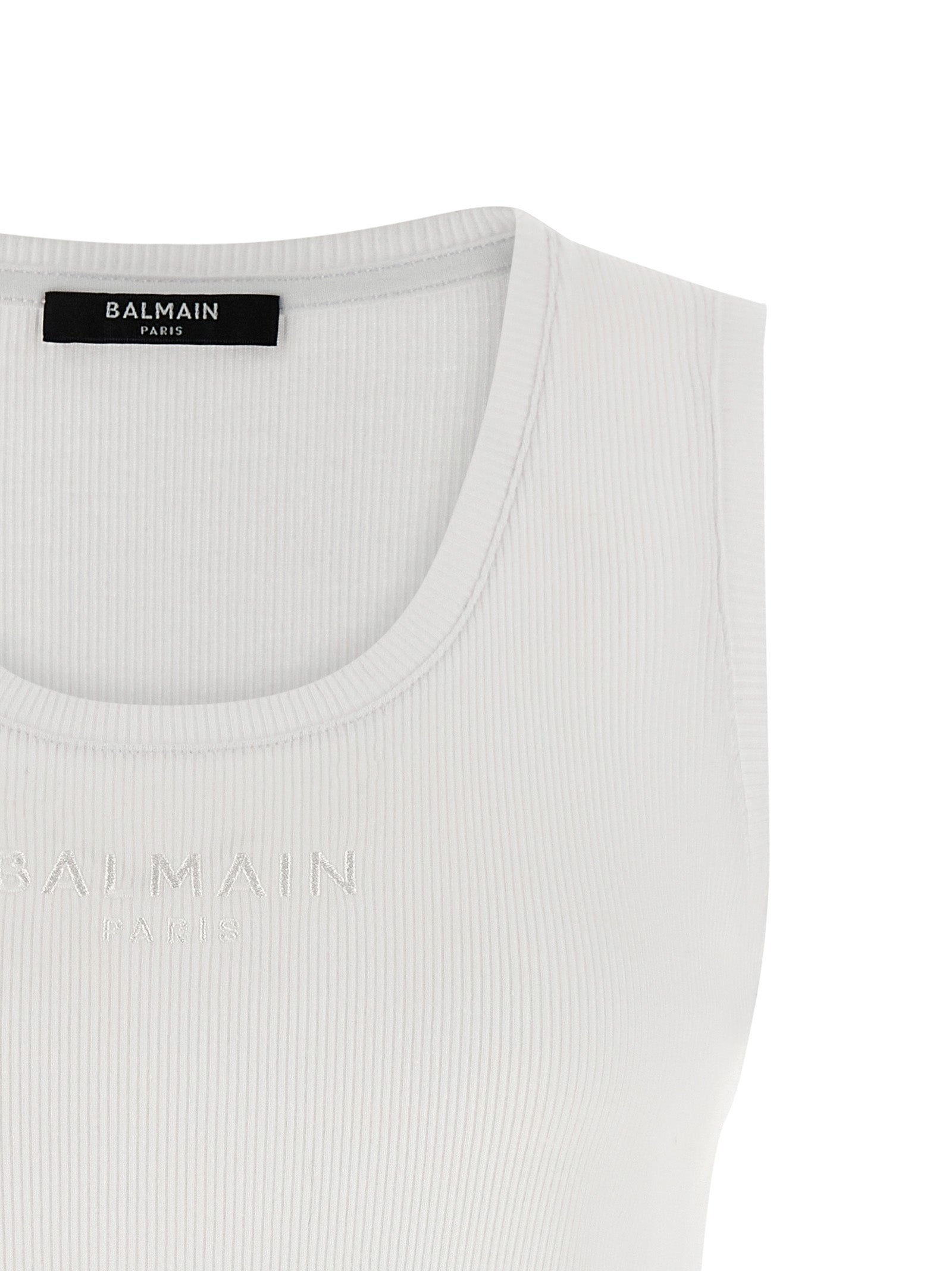 Balmain Logo Embroidery Tank Top