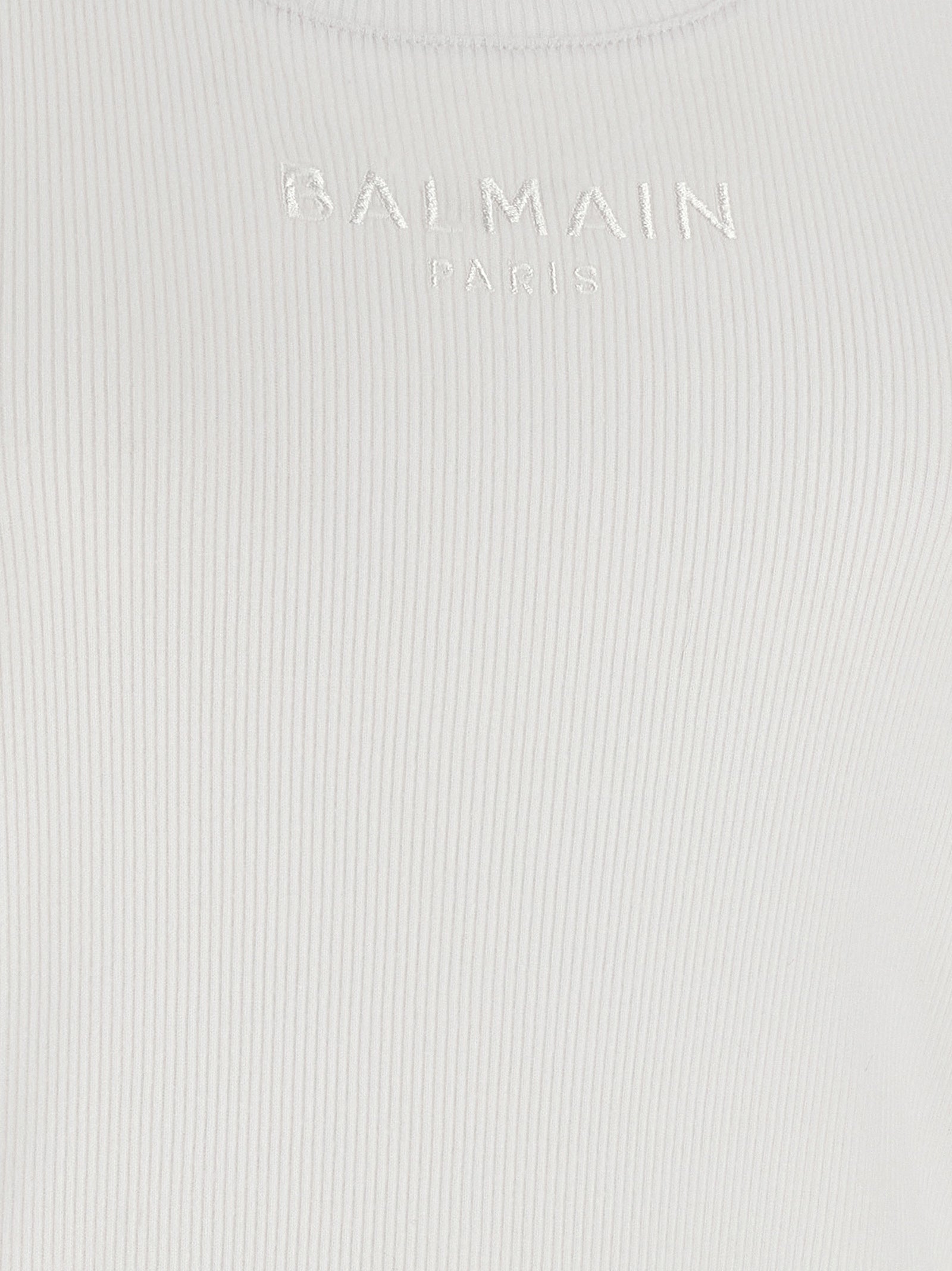 Balmain Logo Embroidery Tank Top