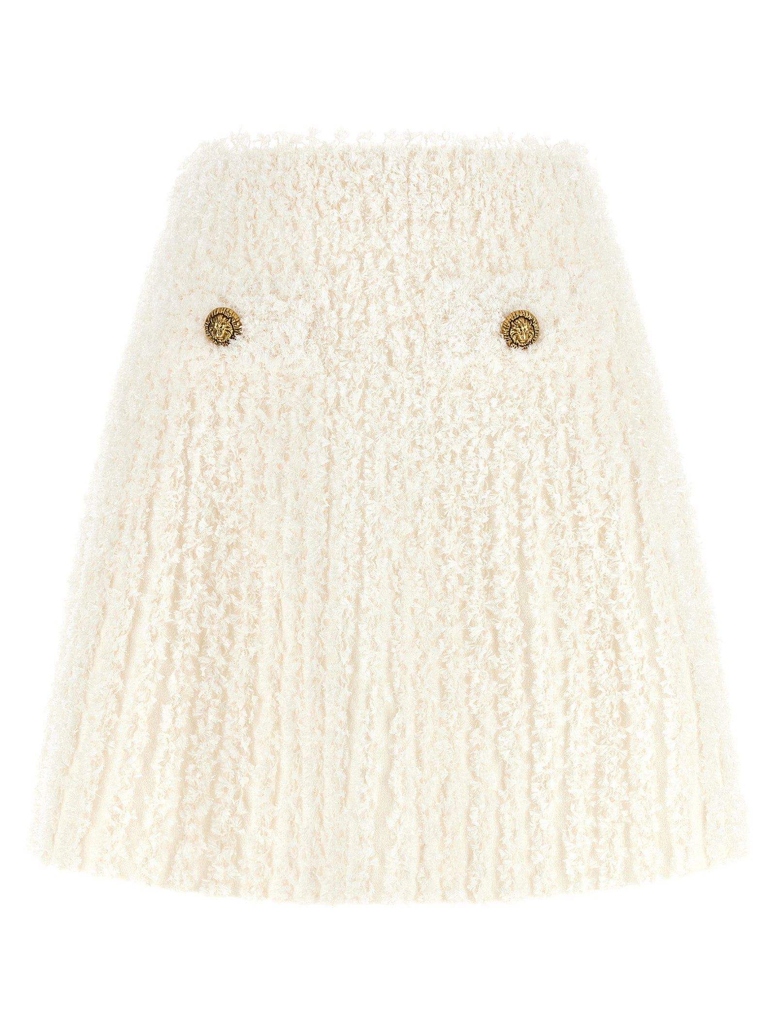 Balmain Plumetis Tweed Skirt