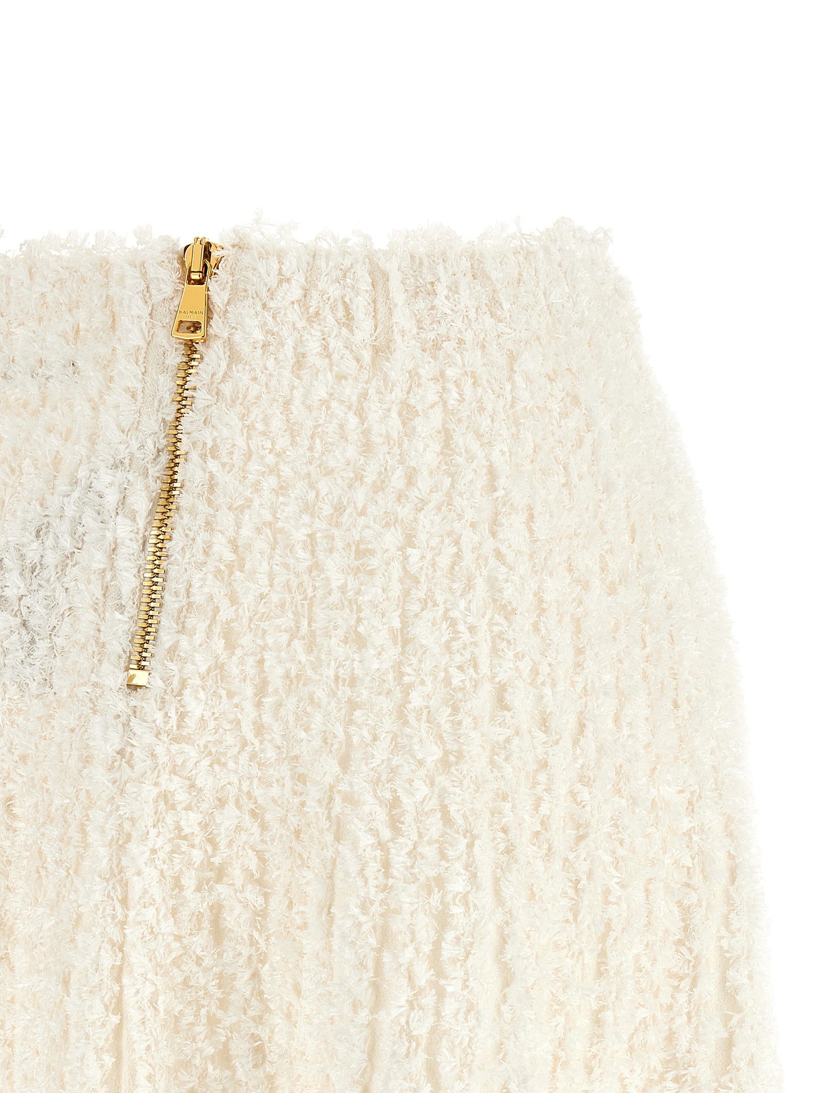 Balmain Plumetis Tweed Skirt