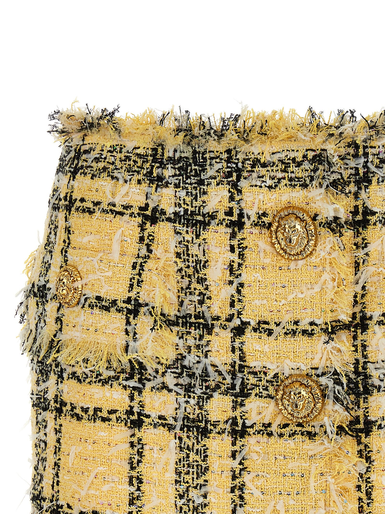 Balmain Lurex Tweed Skirt