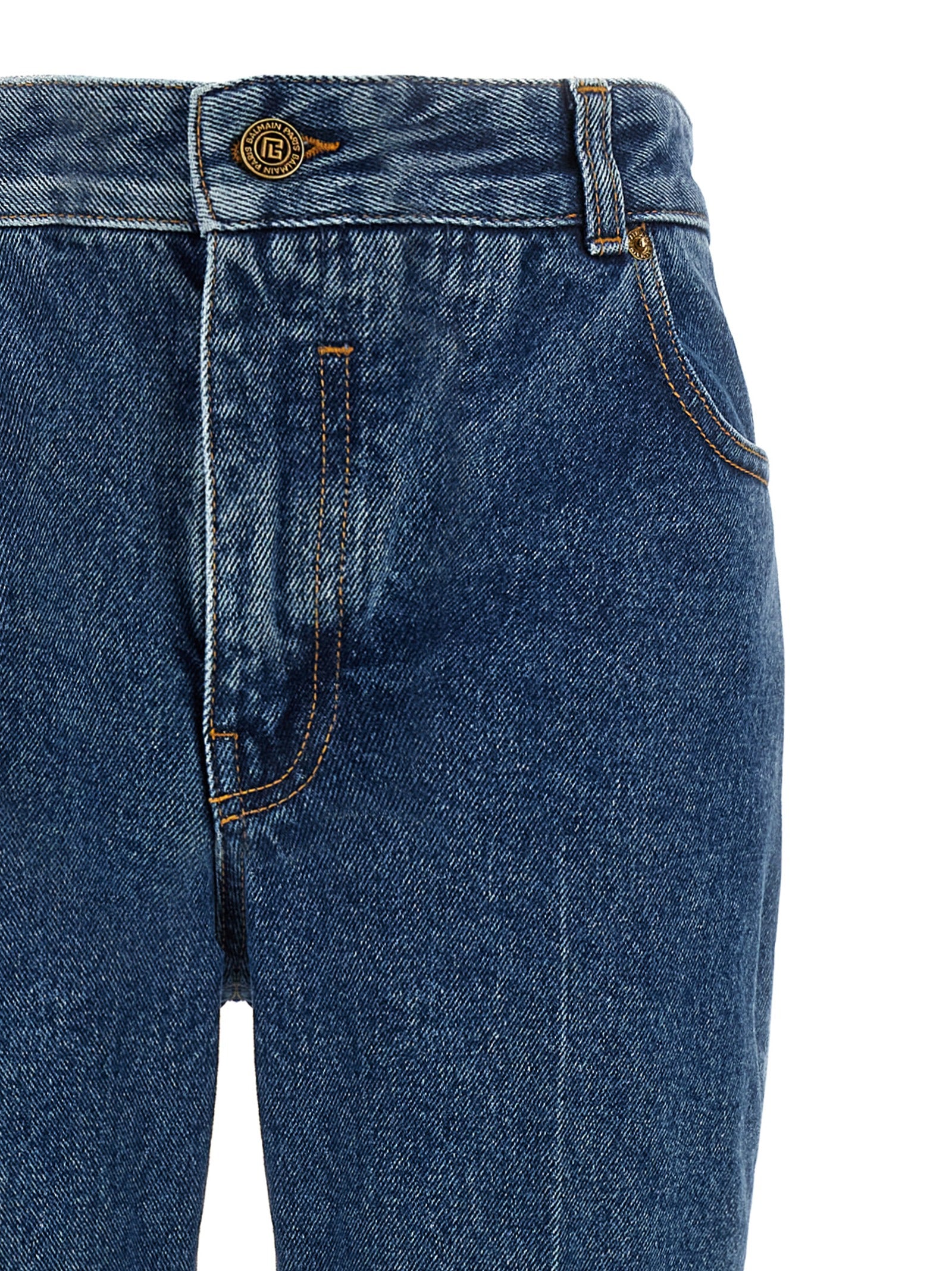 Balmain Embroidery Jeans