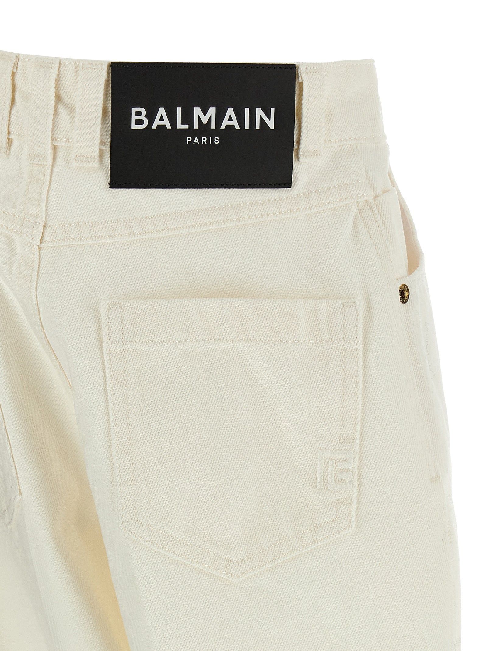 Balmain Embroidery Jeans