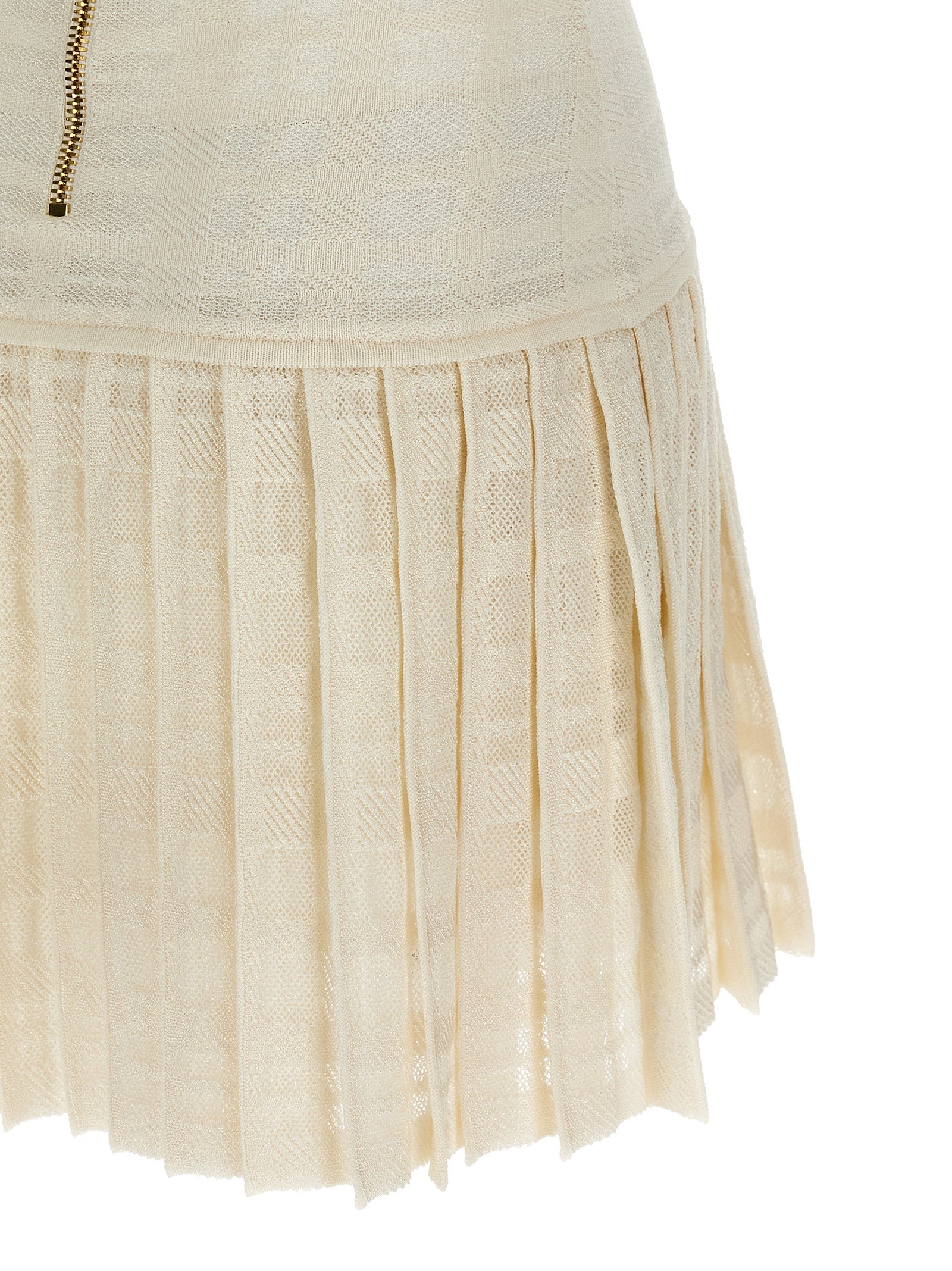 Balmain Tartan Knit Dress