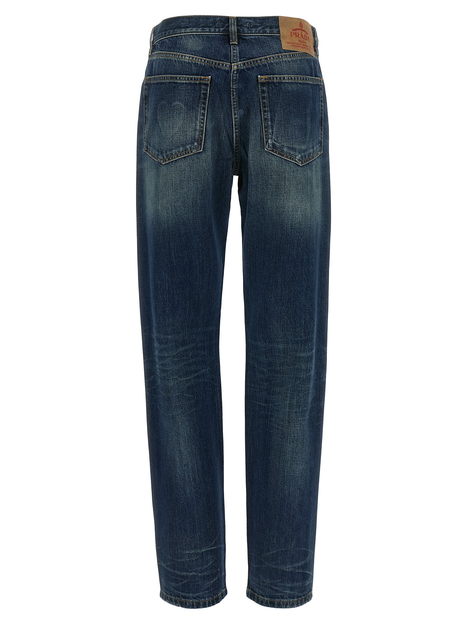 Prada Trompe L'Oeil Heart Jeans