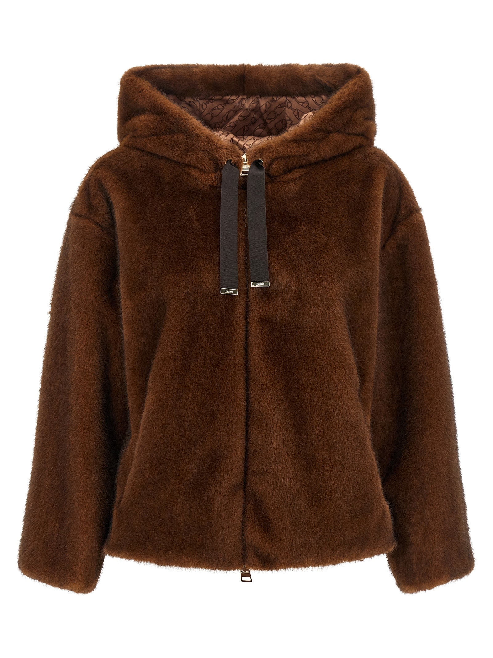 Herno Faux Fur Bomber Jacket