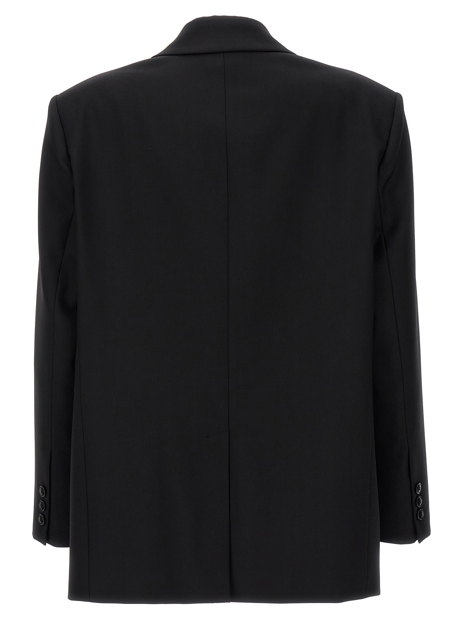 Elisabetta Franchi Double-Breasted Wool Blazer