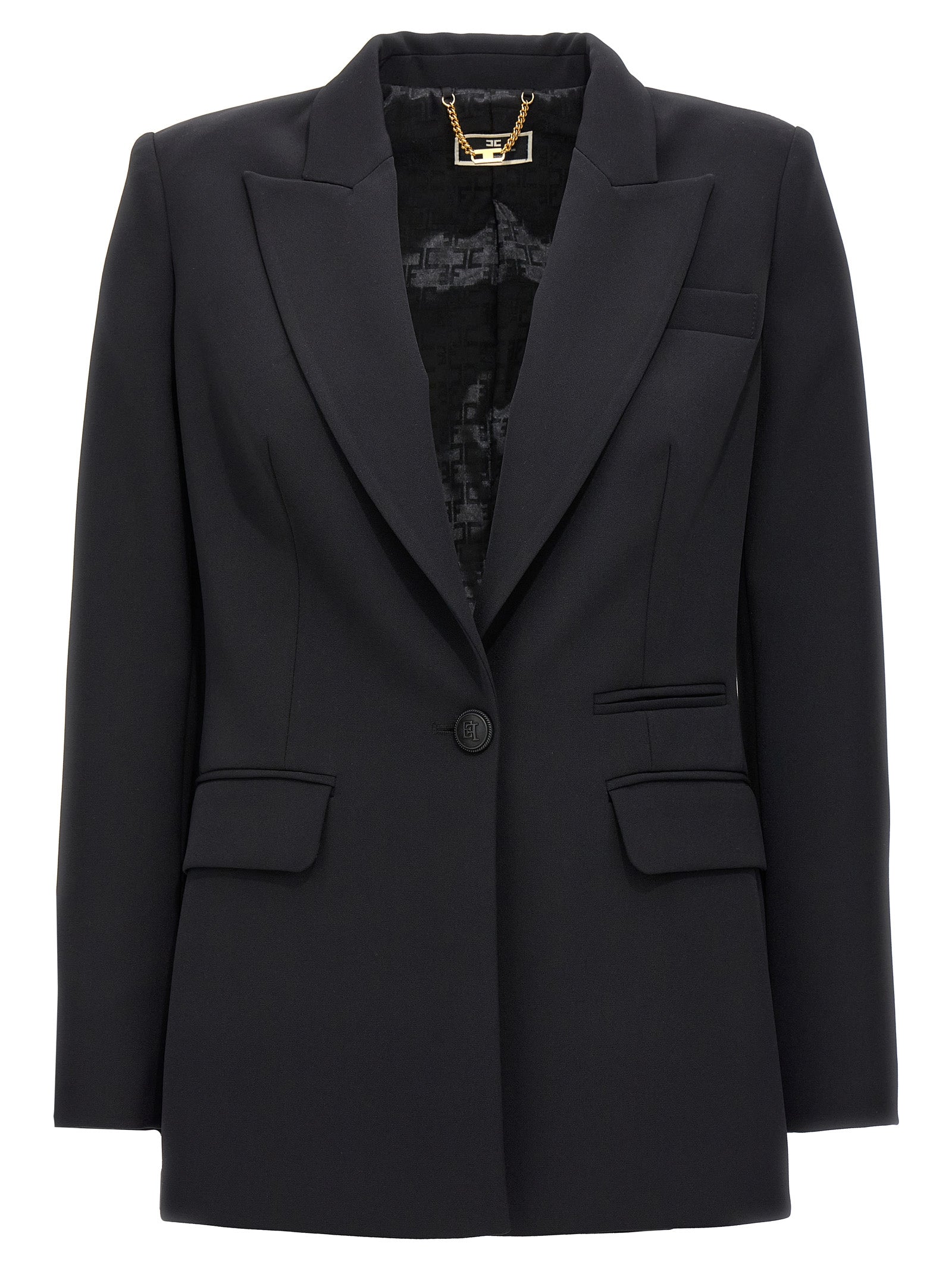 Elisabetta Franchi Single-Breasted Blazer