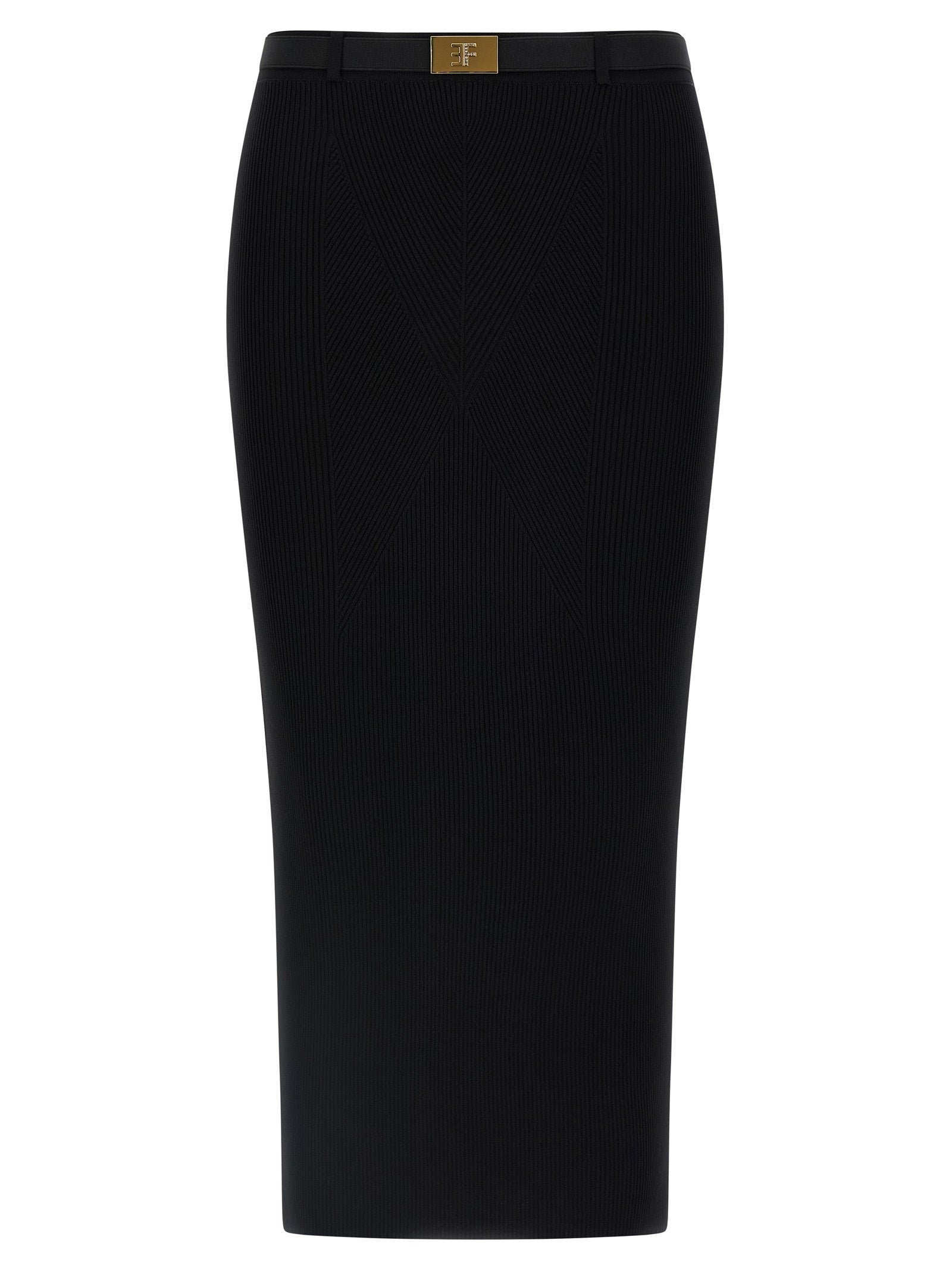 Elisabetta Franchi Ribbed Knit Skirt