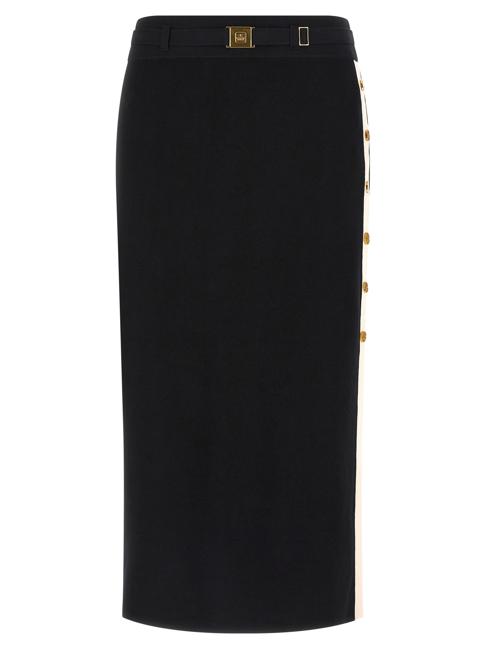 Elisabetta Franchi Side Band Skirt