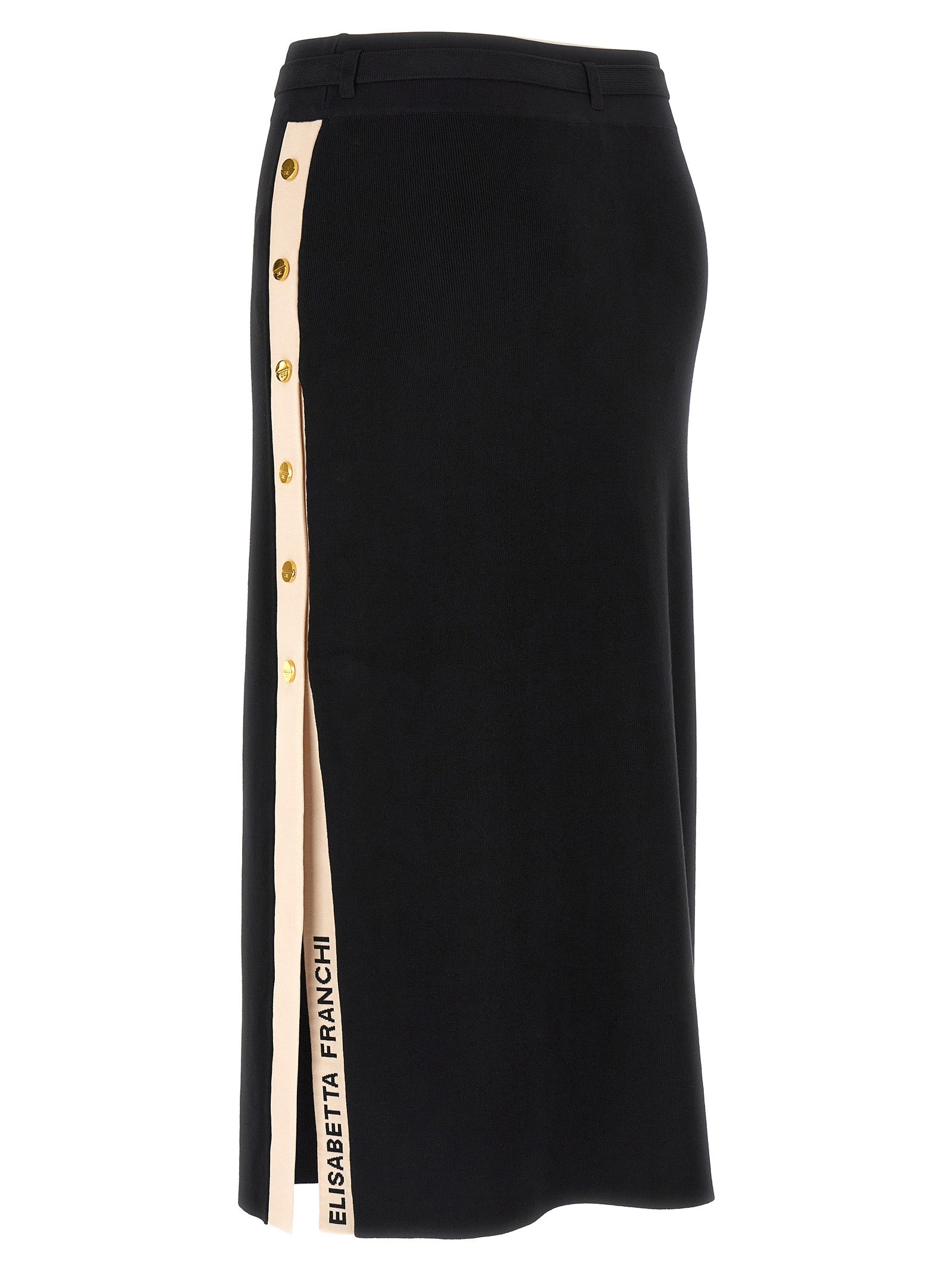 Elisabetta Franchi Side Band Skirt