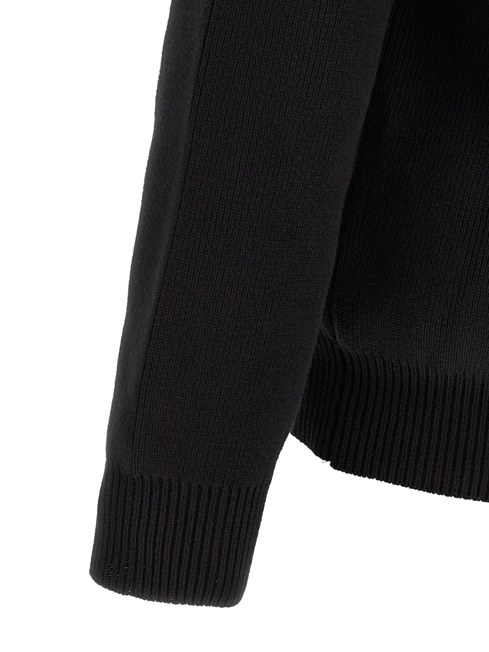 Golden Goose Ribbed Sweater With Logo