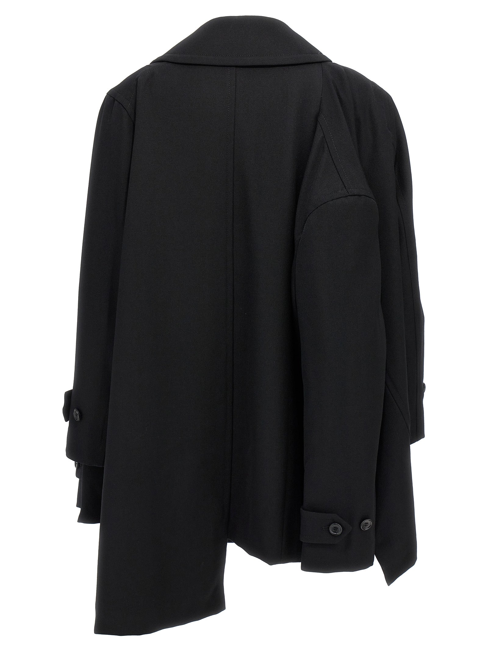 Comme Des Garçons Double-Breasted Coat 4 Sleeves