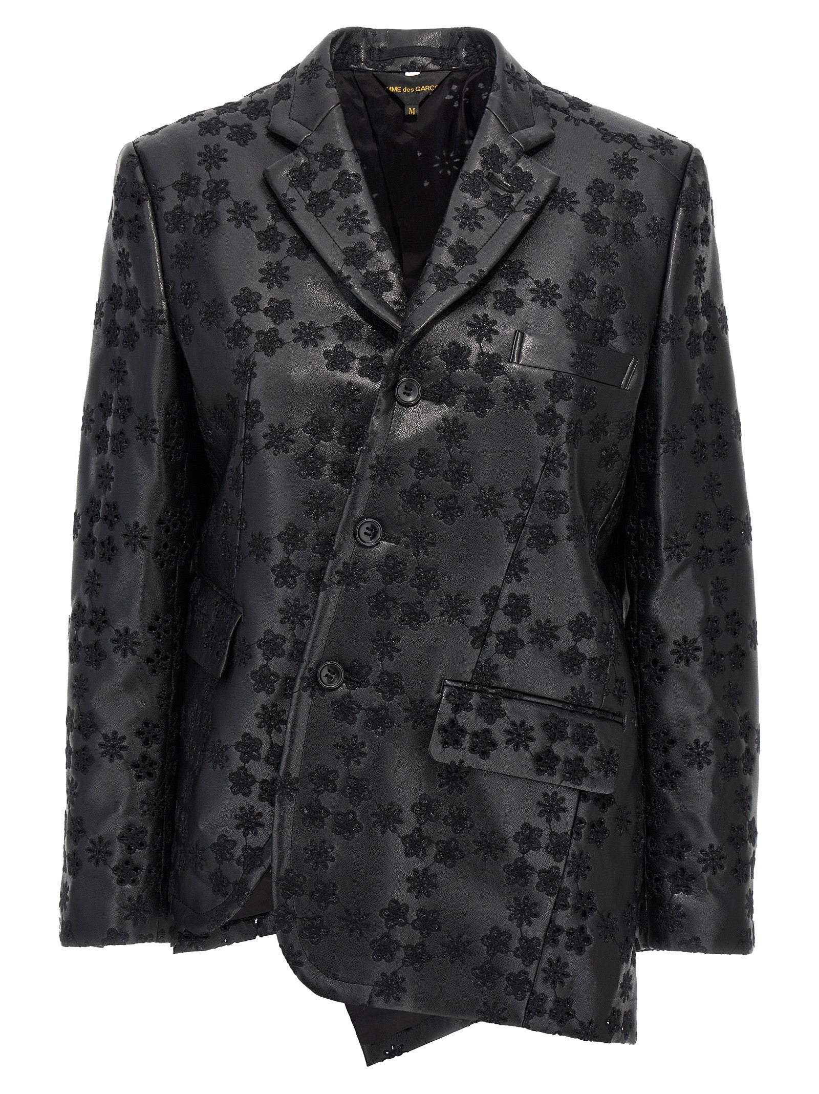 Comme Des Garçons Embroidery Single-Breasted Blazer