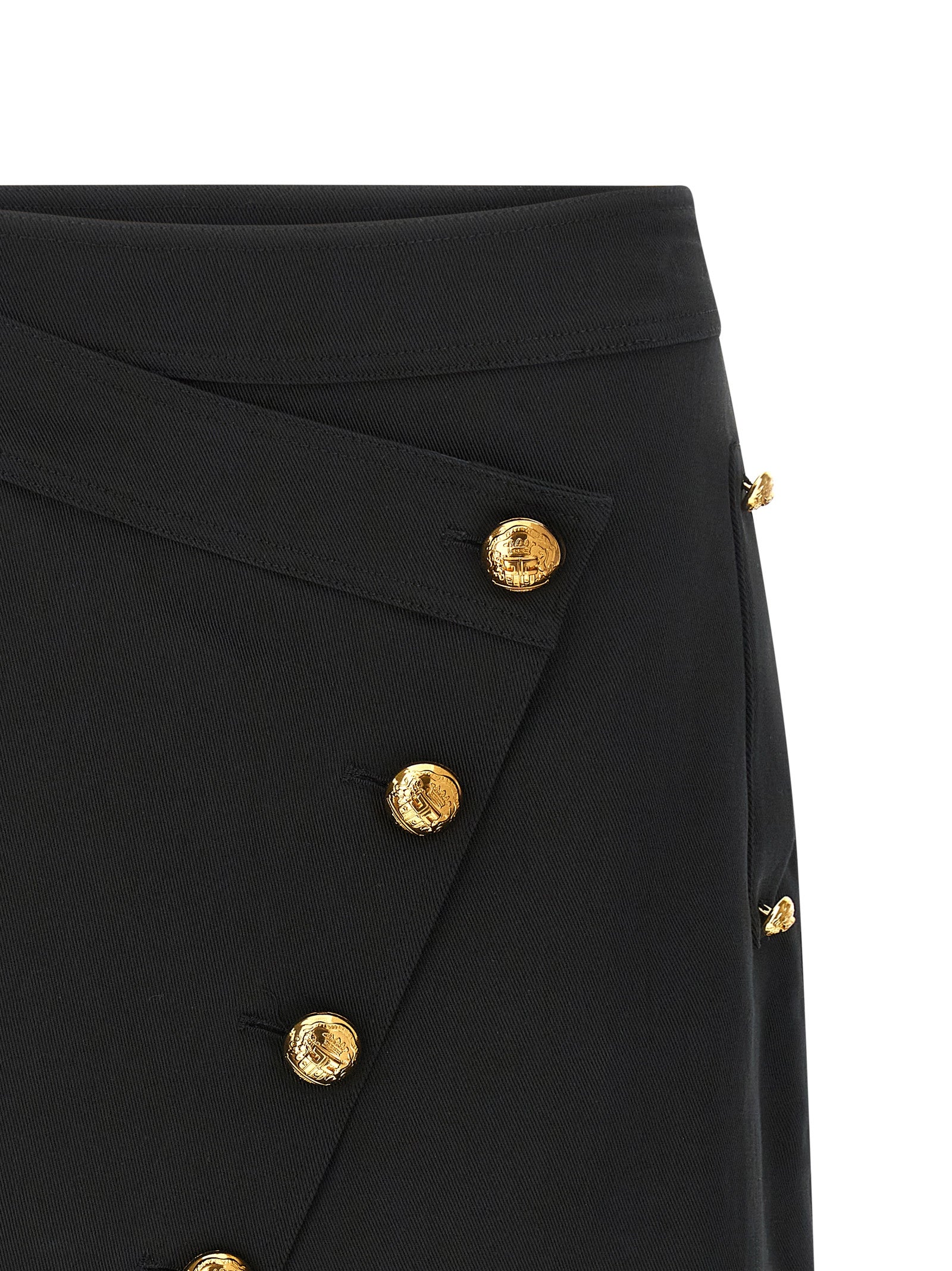 Elisabetta Franchi Jewel Button Skirt