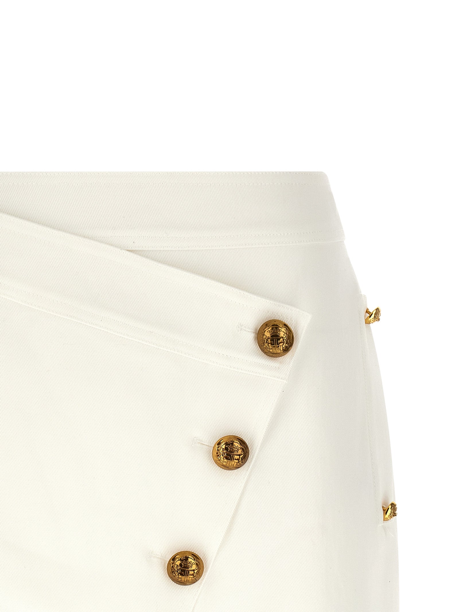 Elisabetta Franchi Jewel Button Skirt