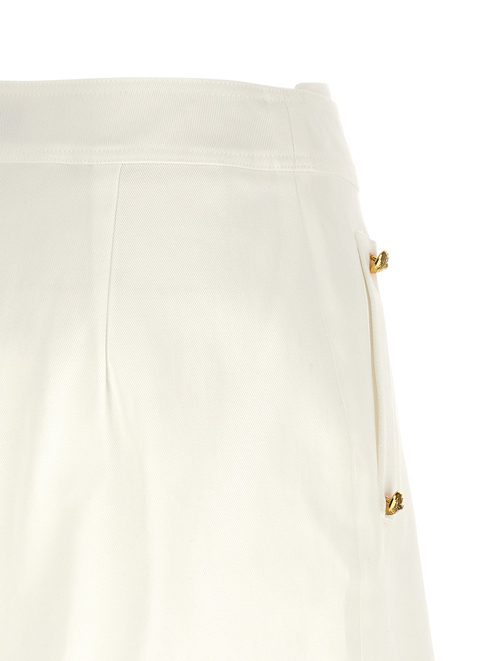 Elisabetta Franchi Jewel Button Skirt