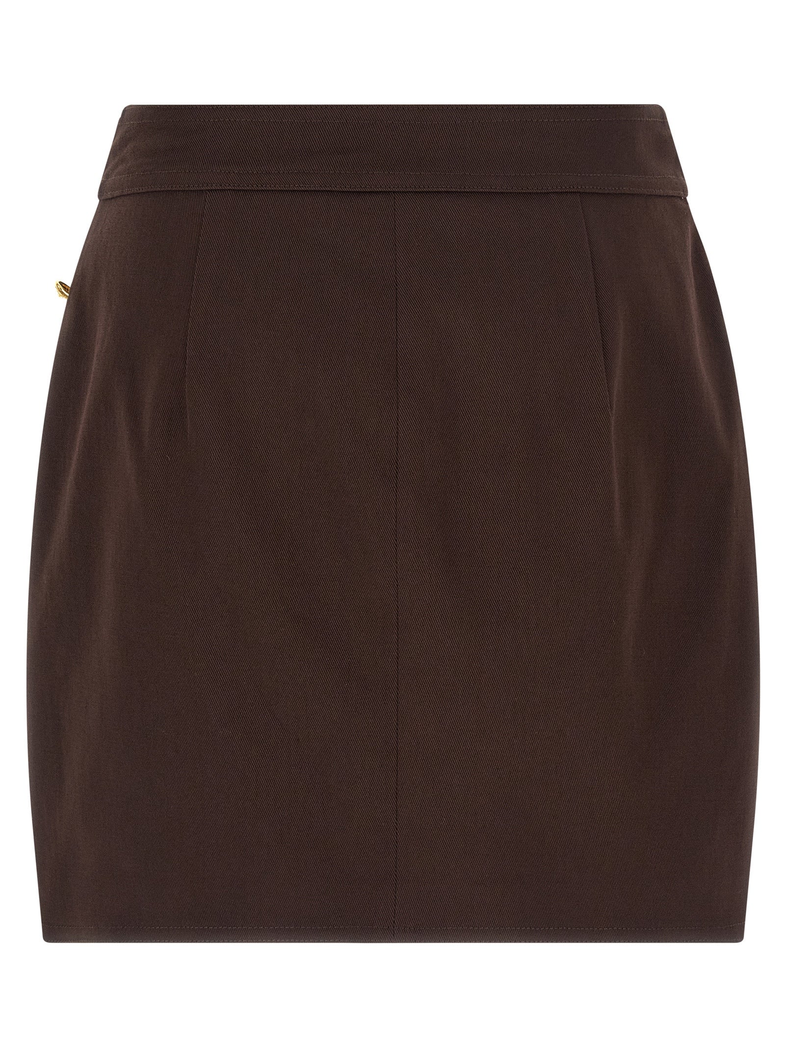 Elisabetta Franchi Jewel Button Skirt