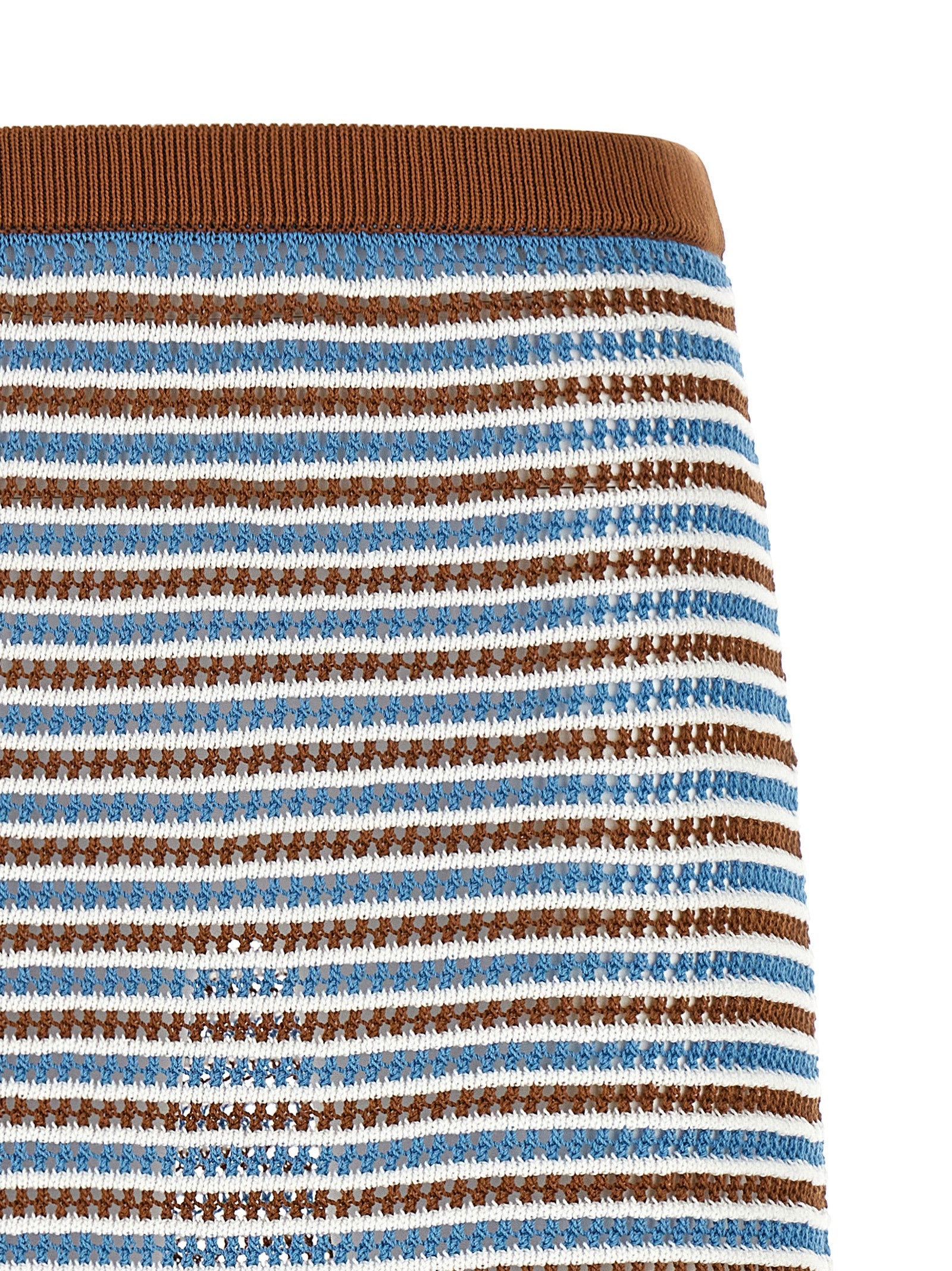 Marni Striped Crochet Skirt