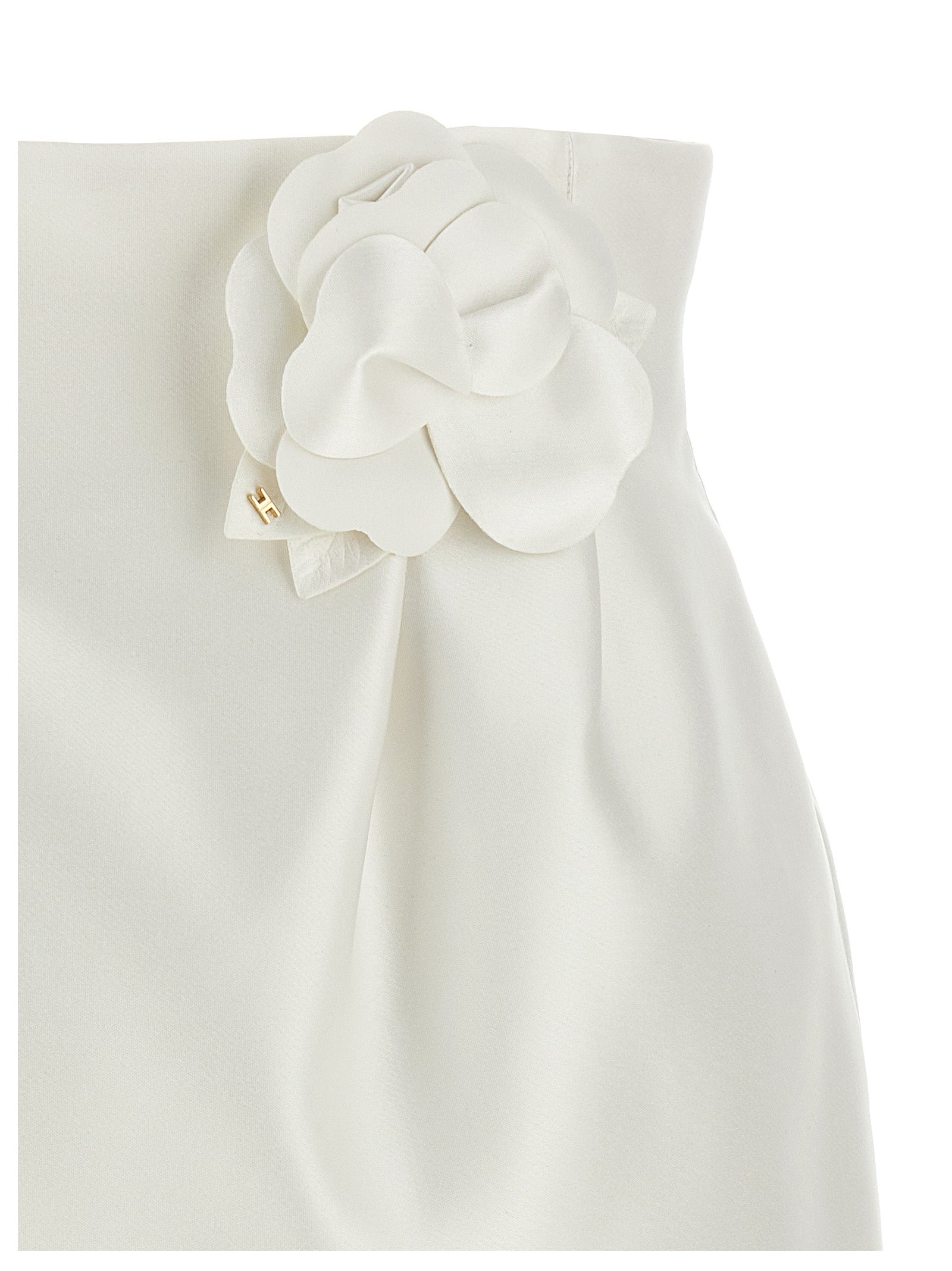 Elisabetta Franchi Flower Pin Skirt