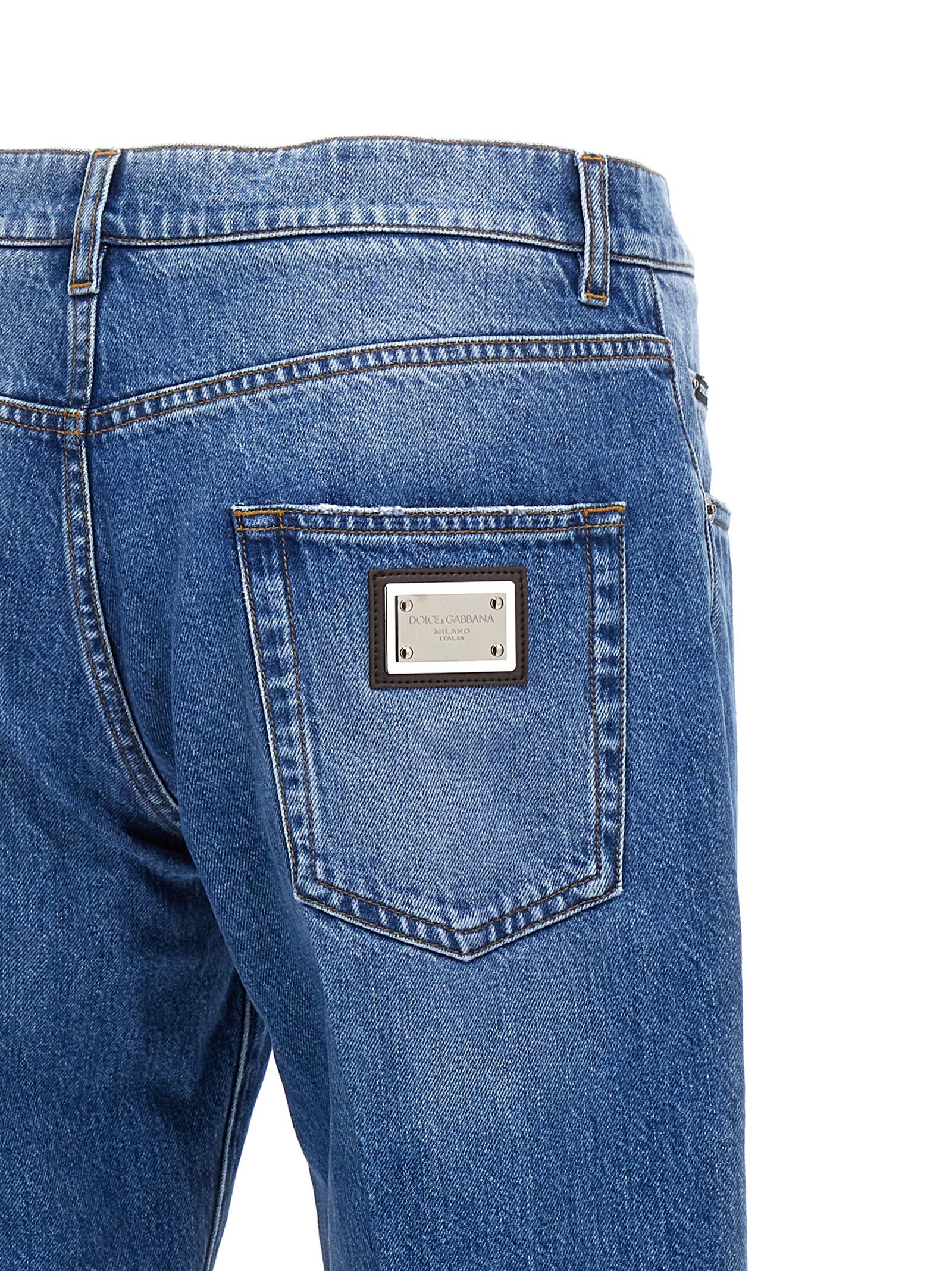 Dolce & Gabbana Logo Plaque Jeans