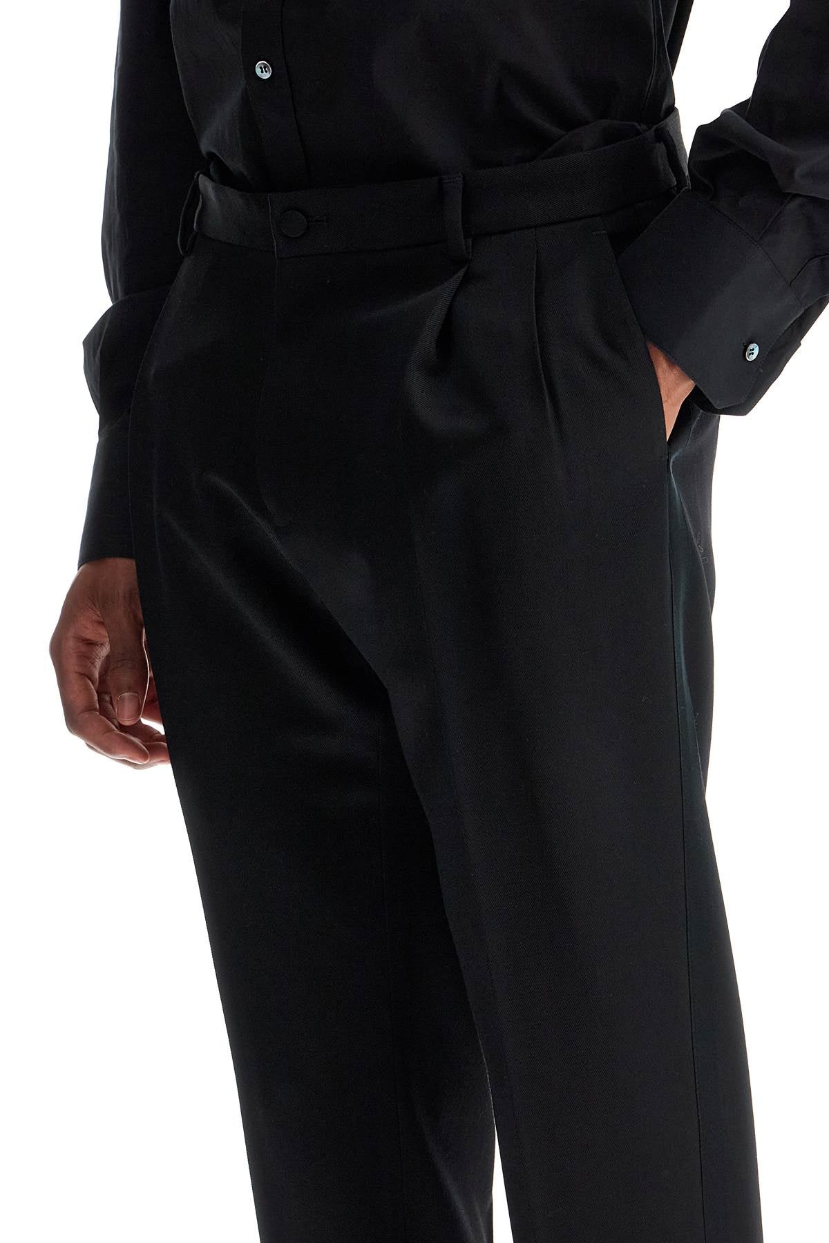 Dolce & Gabbana Tuxedo Trousers In Gab