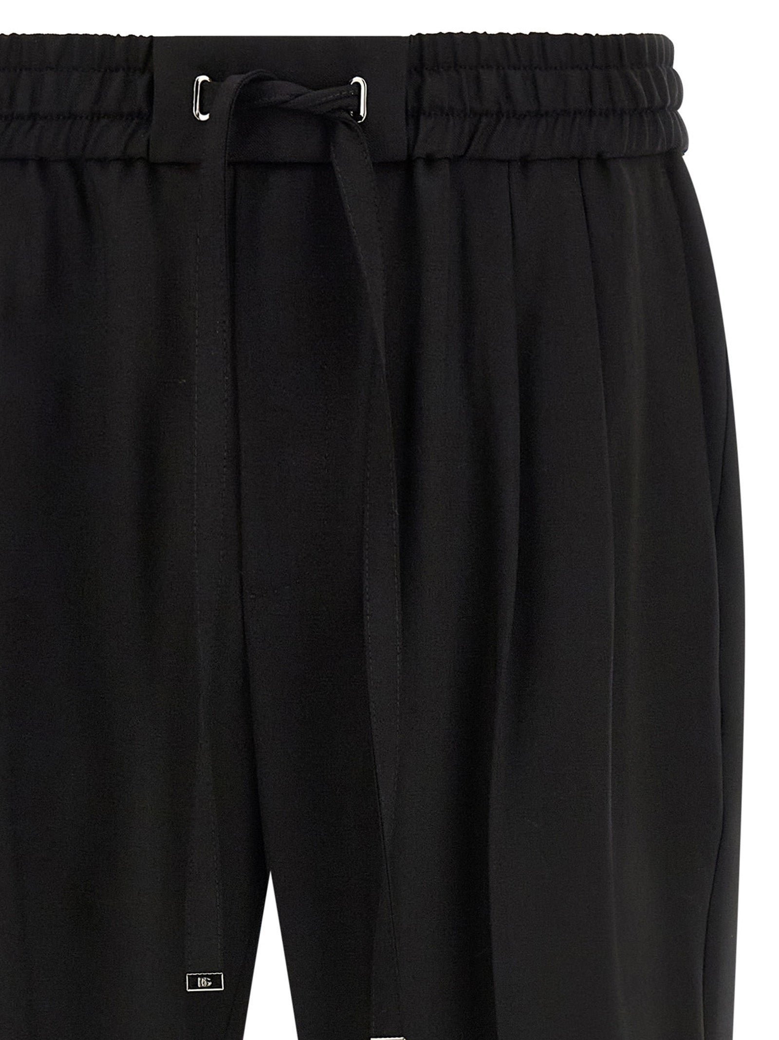 Dolce & Gabbana Wool Gabardine Joggers