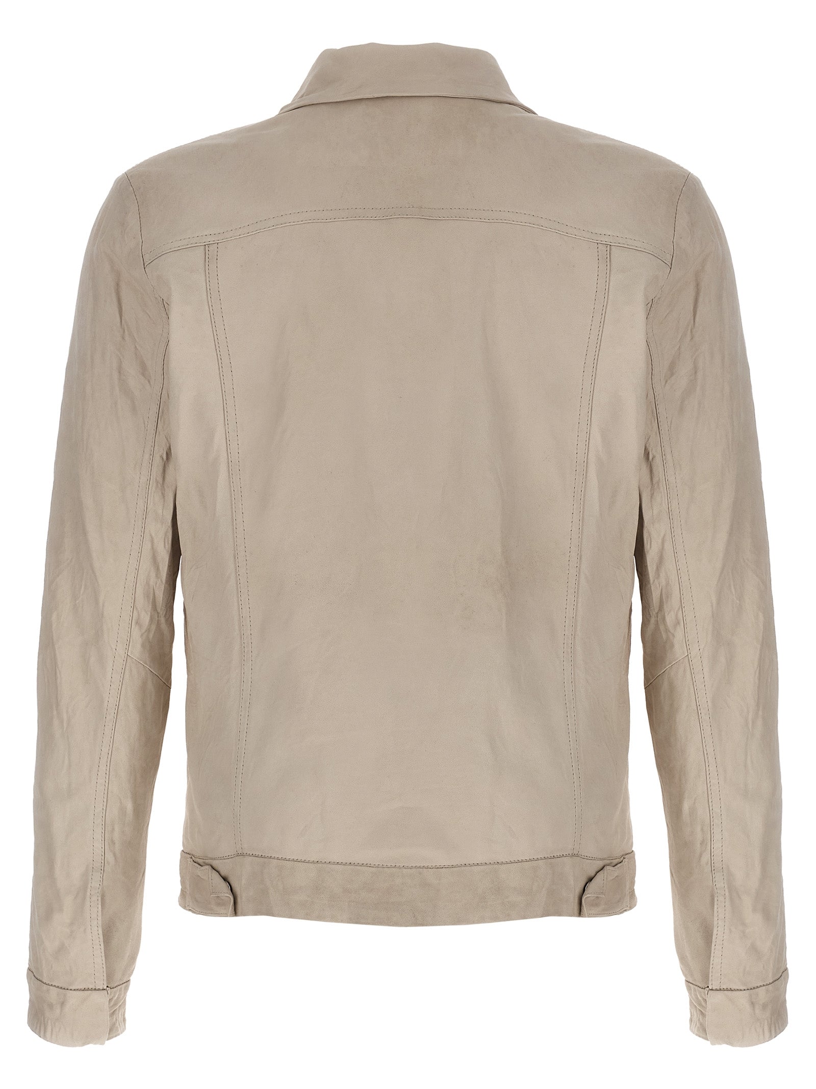 Giorgio Brato 'Trucker' Leather Jacket