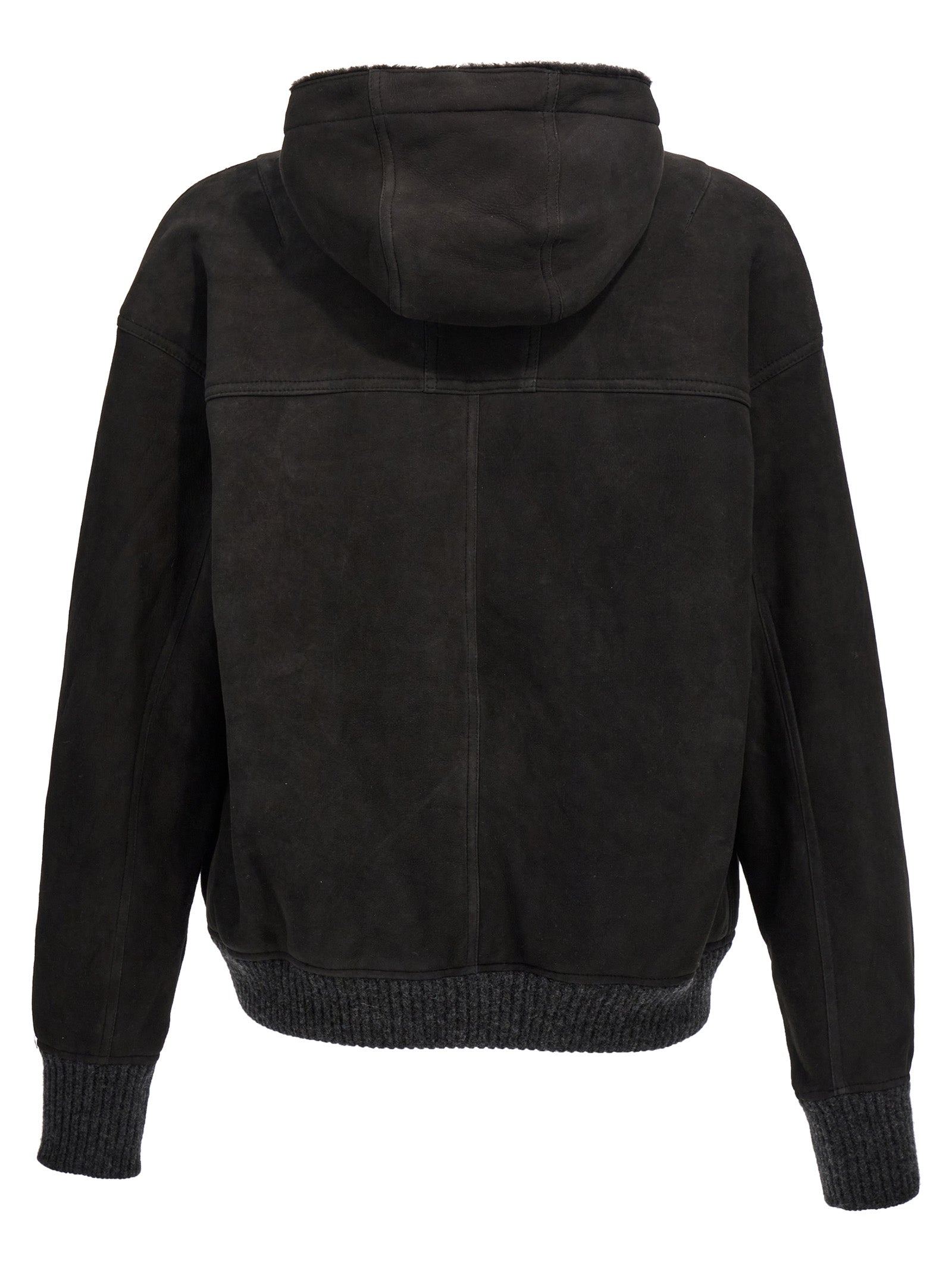 Giorgio Brato Suede Hooded Sheepskin