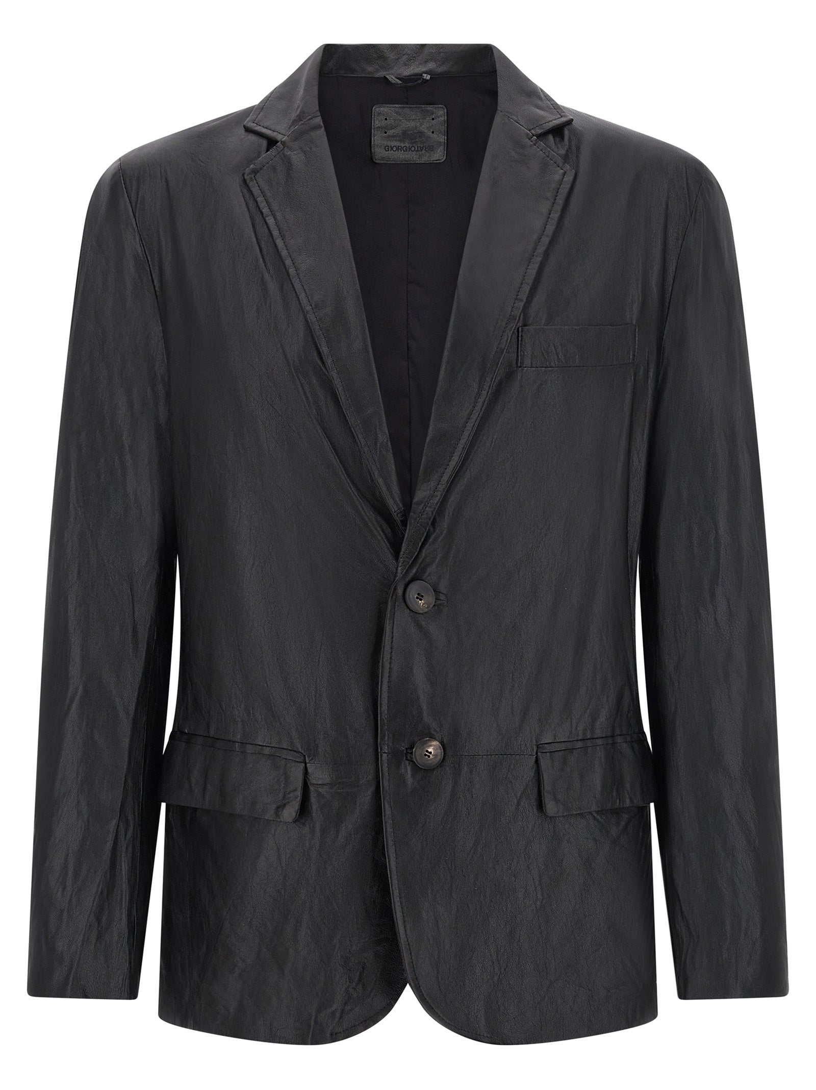 Giorgio Brato Single-Breasted Leather Blazer