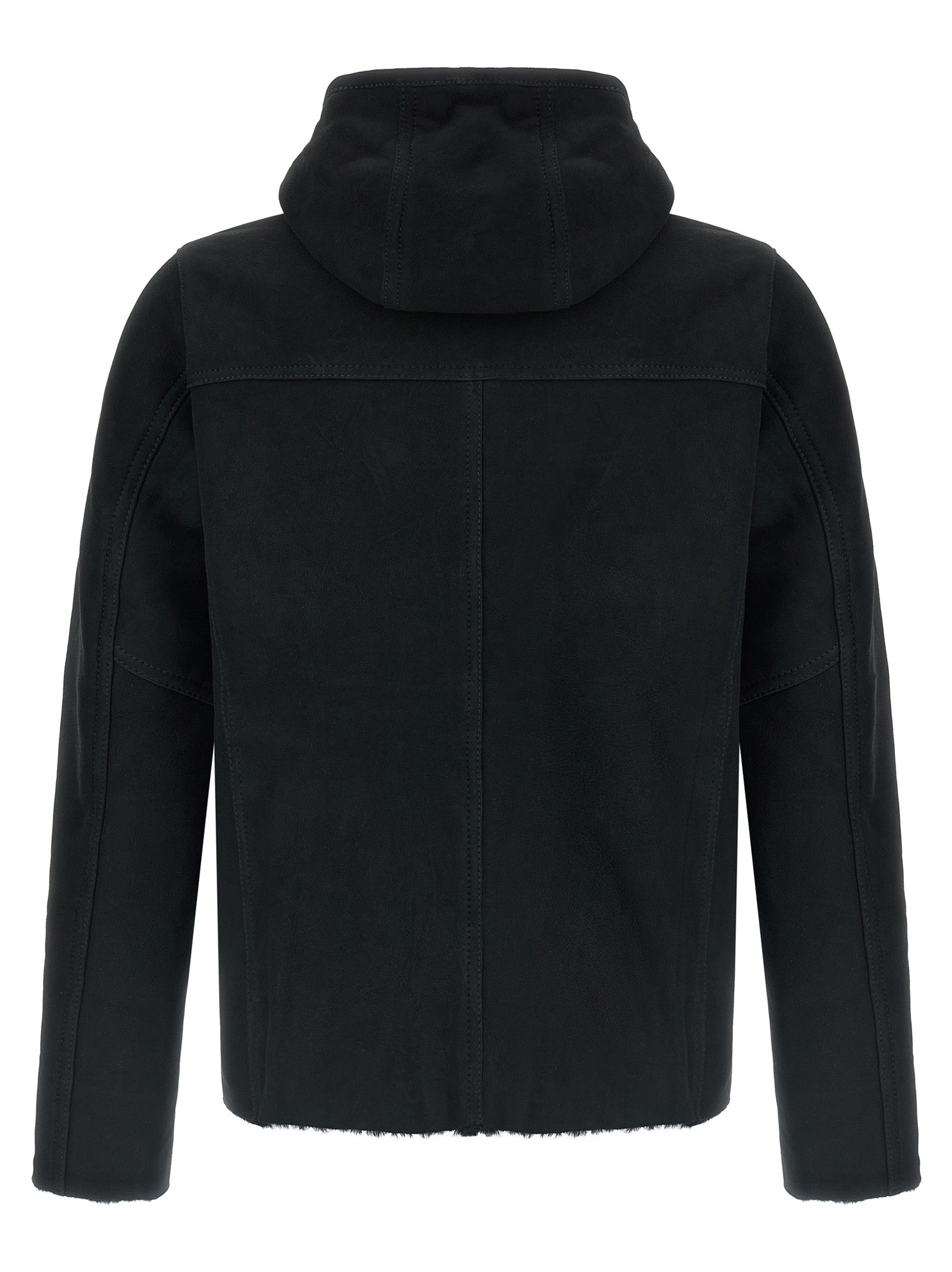 Giorgio Brato Velour Leather Hoodie