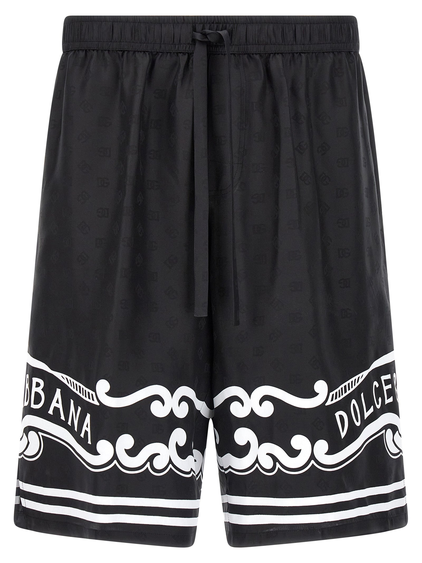 Dolce & Gabbana Bandana Silk Bermuda Shorts