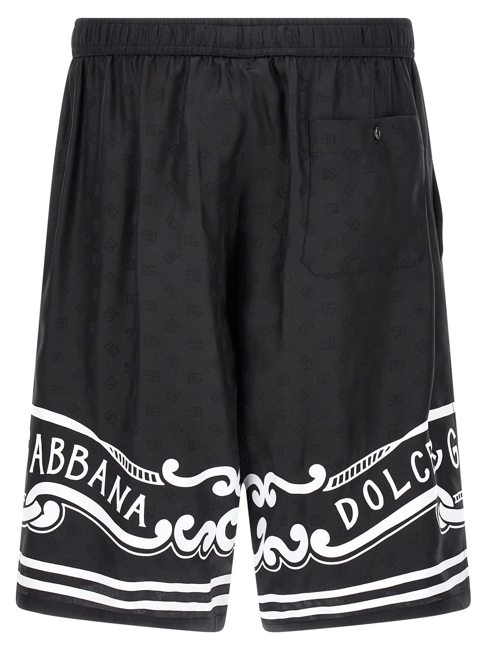 Dolce & Gabbana Bandana Silk Bermuda Shorts