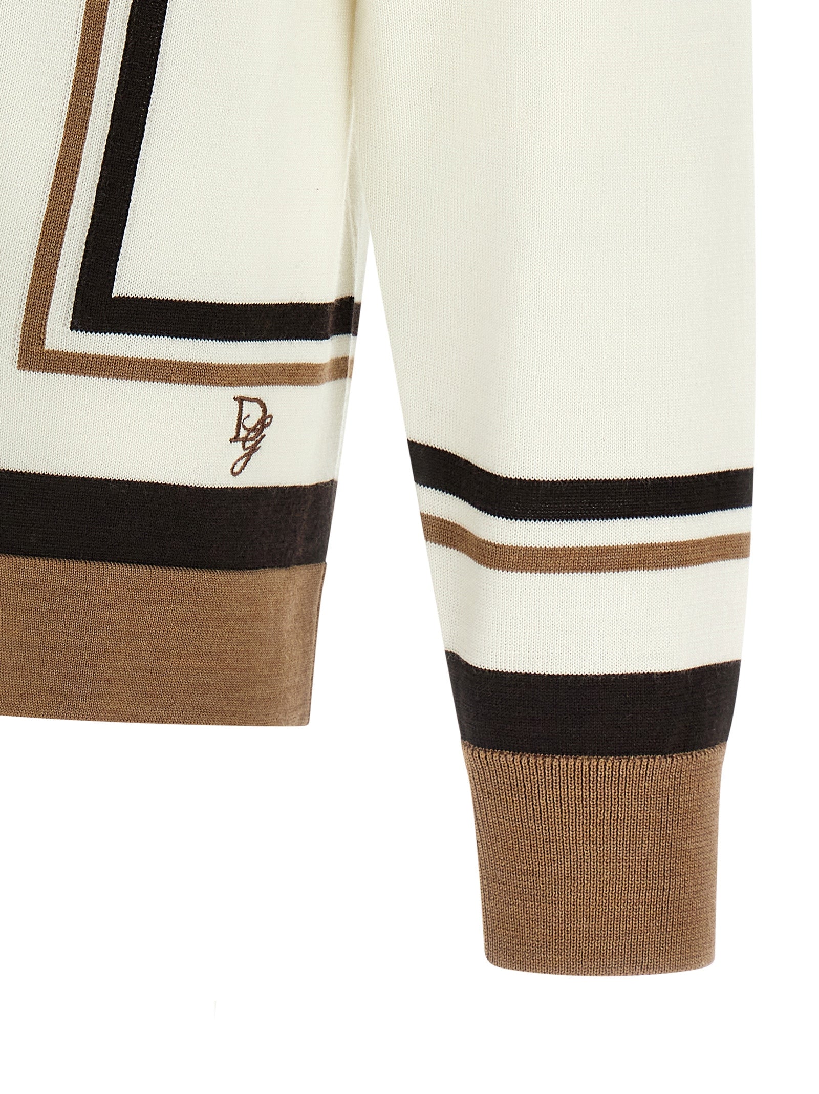 Dolce & Gabbana Logo Embroidery Cardigan