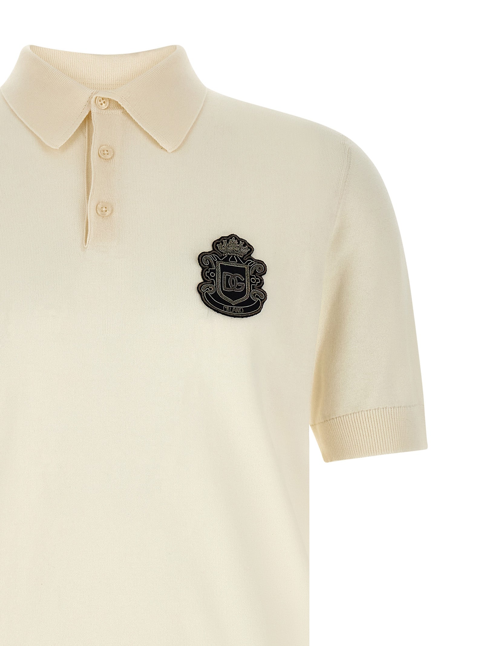 Dolce & Gabbana 'Dg' Patch Polo Shirt