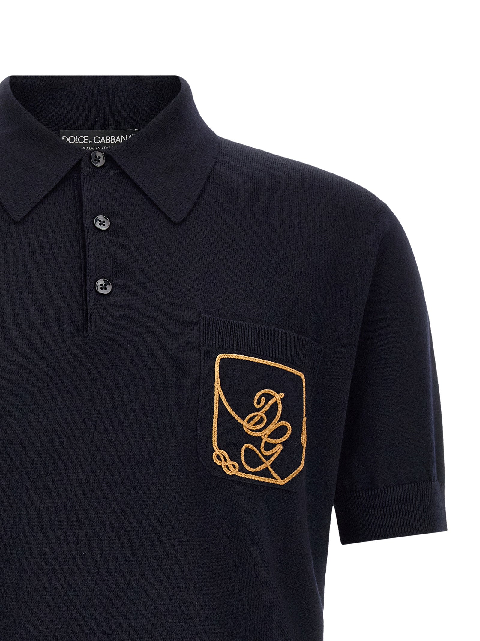 Dolce & Gabbana Logo Embroidery Polo Shirt