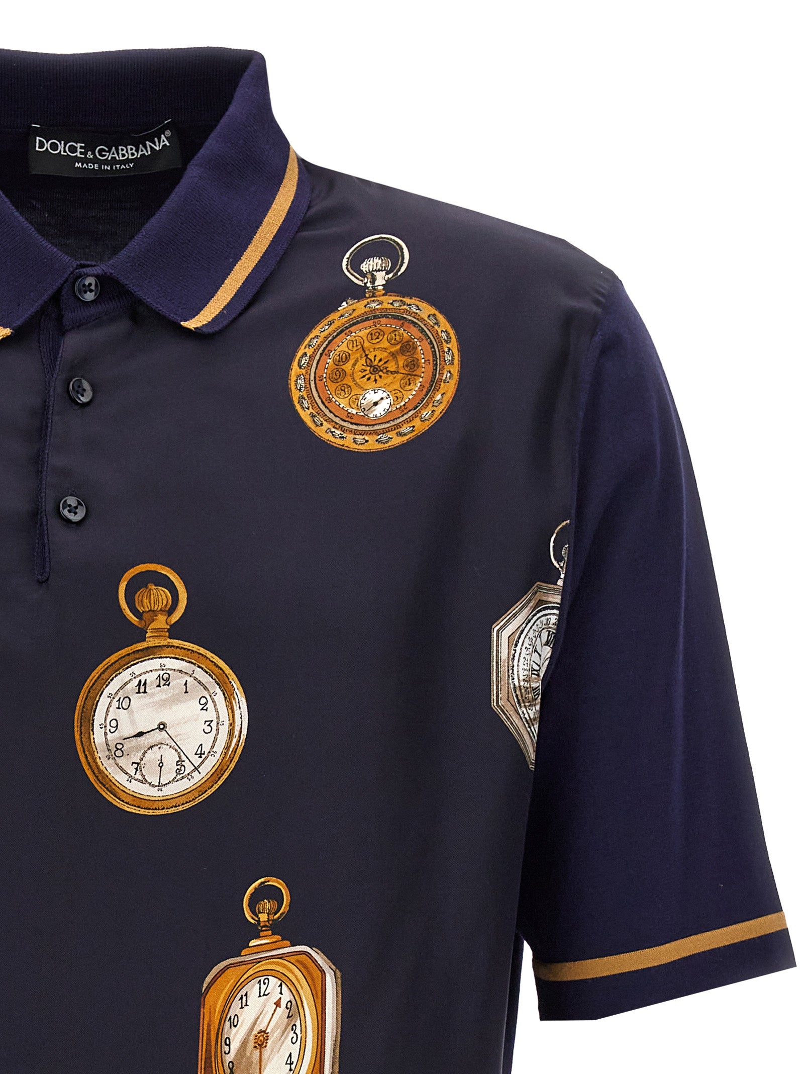 Dolce & Gabbana 'Orologi' Polo Shirt