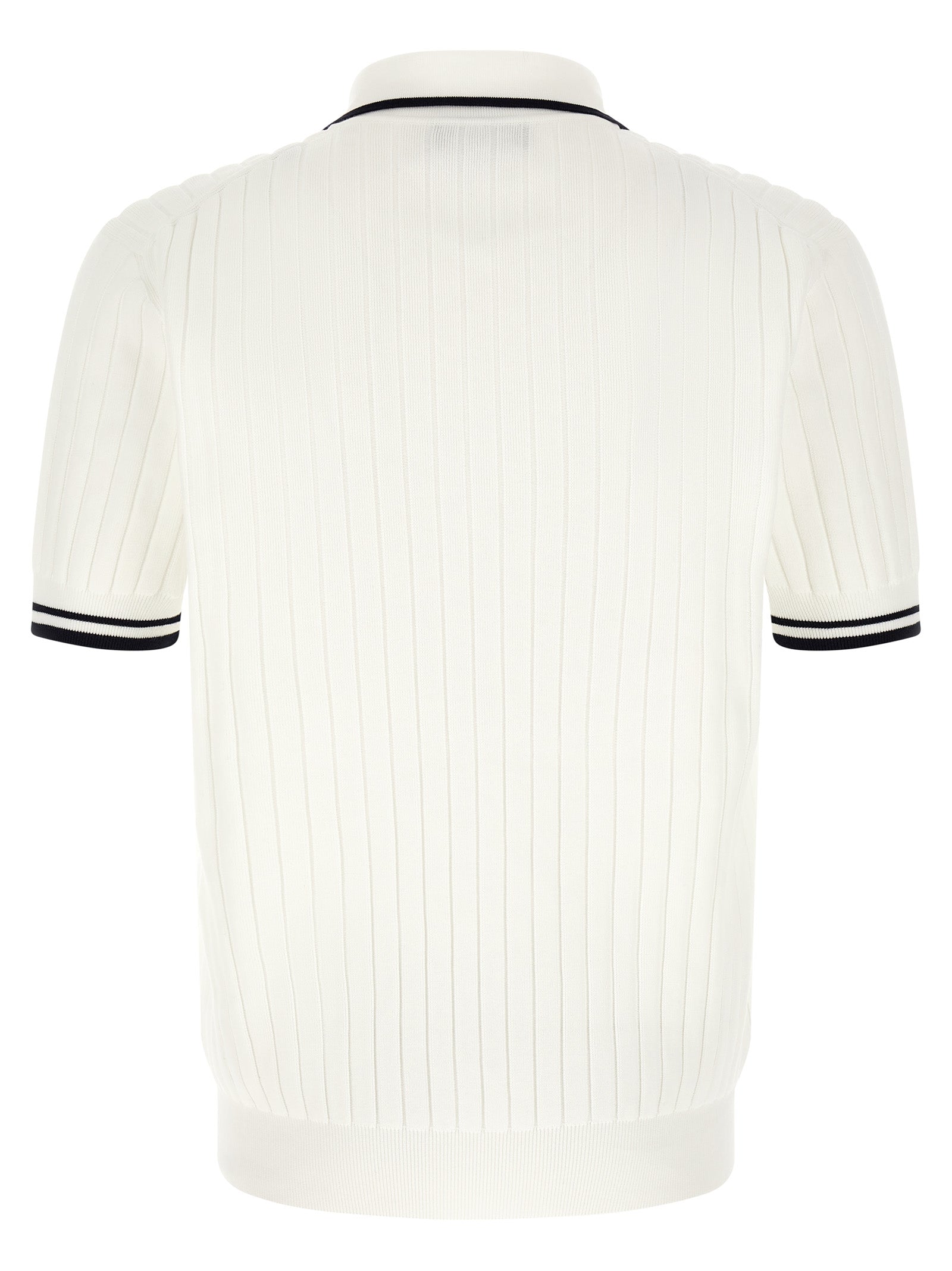 Dolce & Gabbana Flat Ribbed Polo Shirt