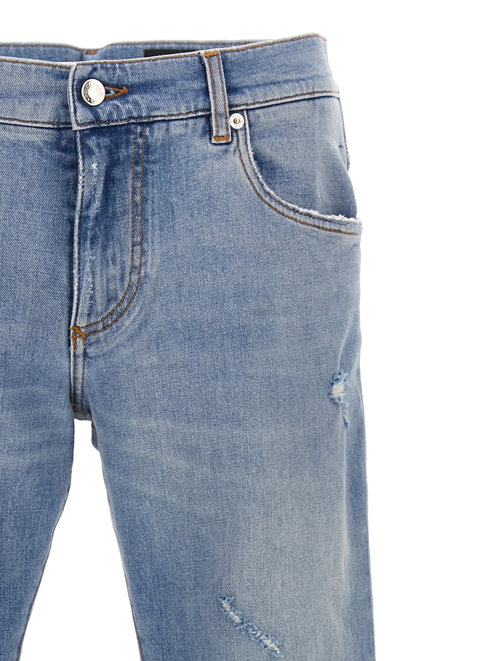 Dolce & Gabbana Worn Detail Jeans