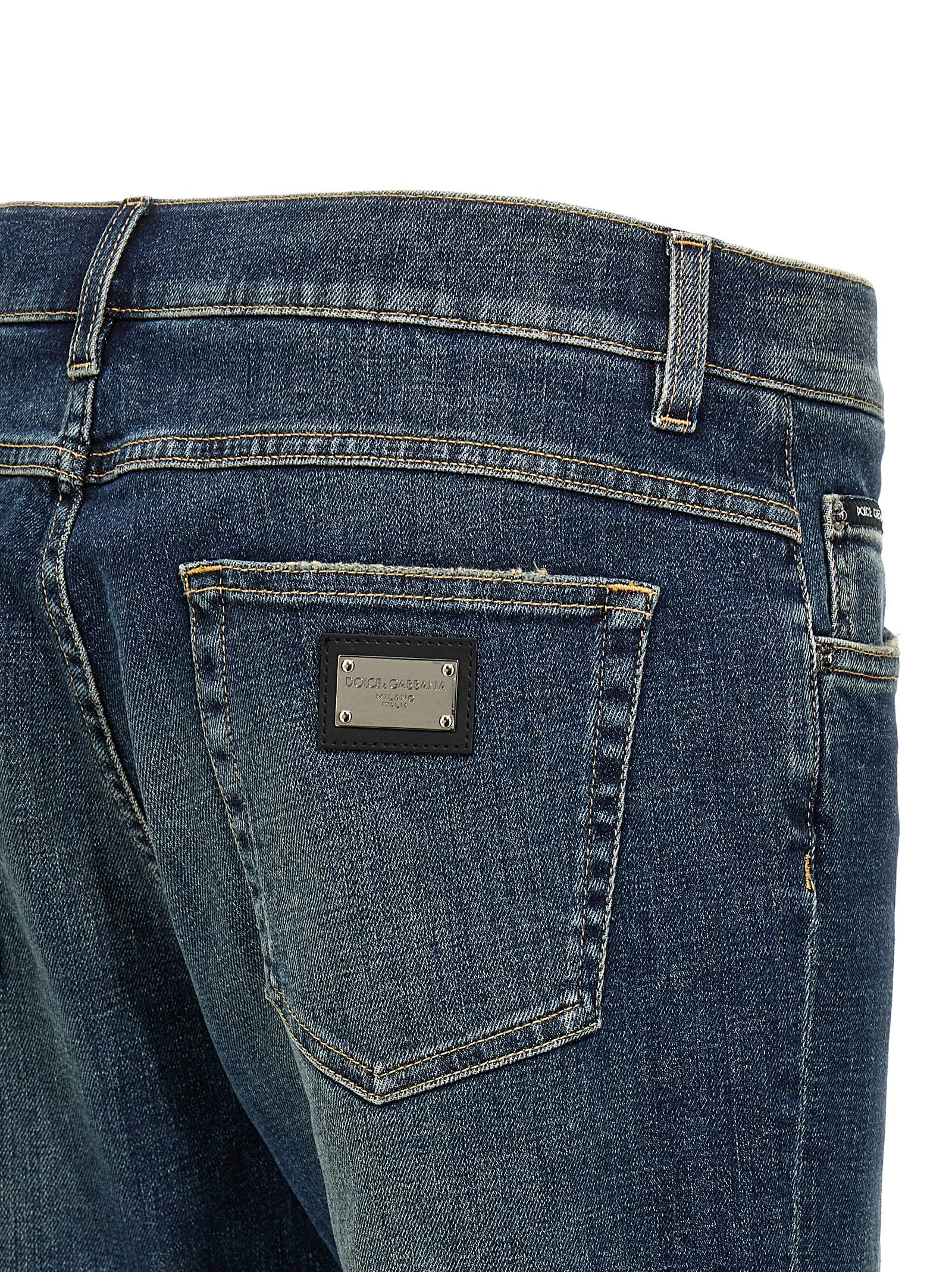 Dolce & Gabbana Logo Plaque Jeans