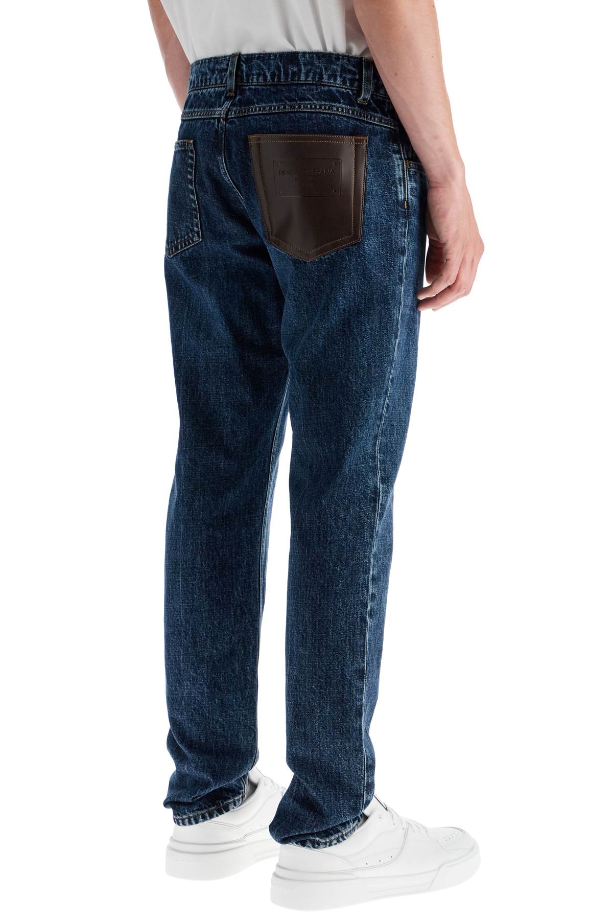 Dolce & Gabbana Regular Jeans With Contrasting Pocket