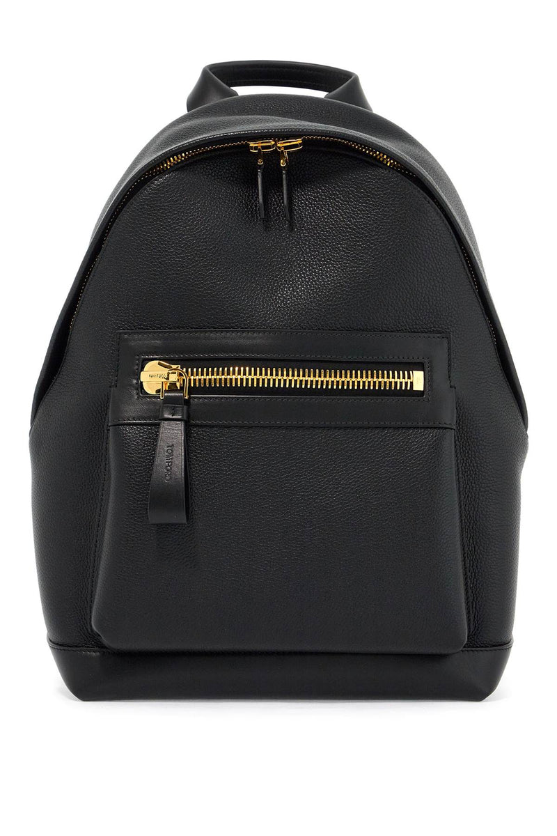 Tom Ford Leather Backpack Black