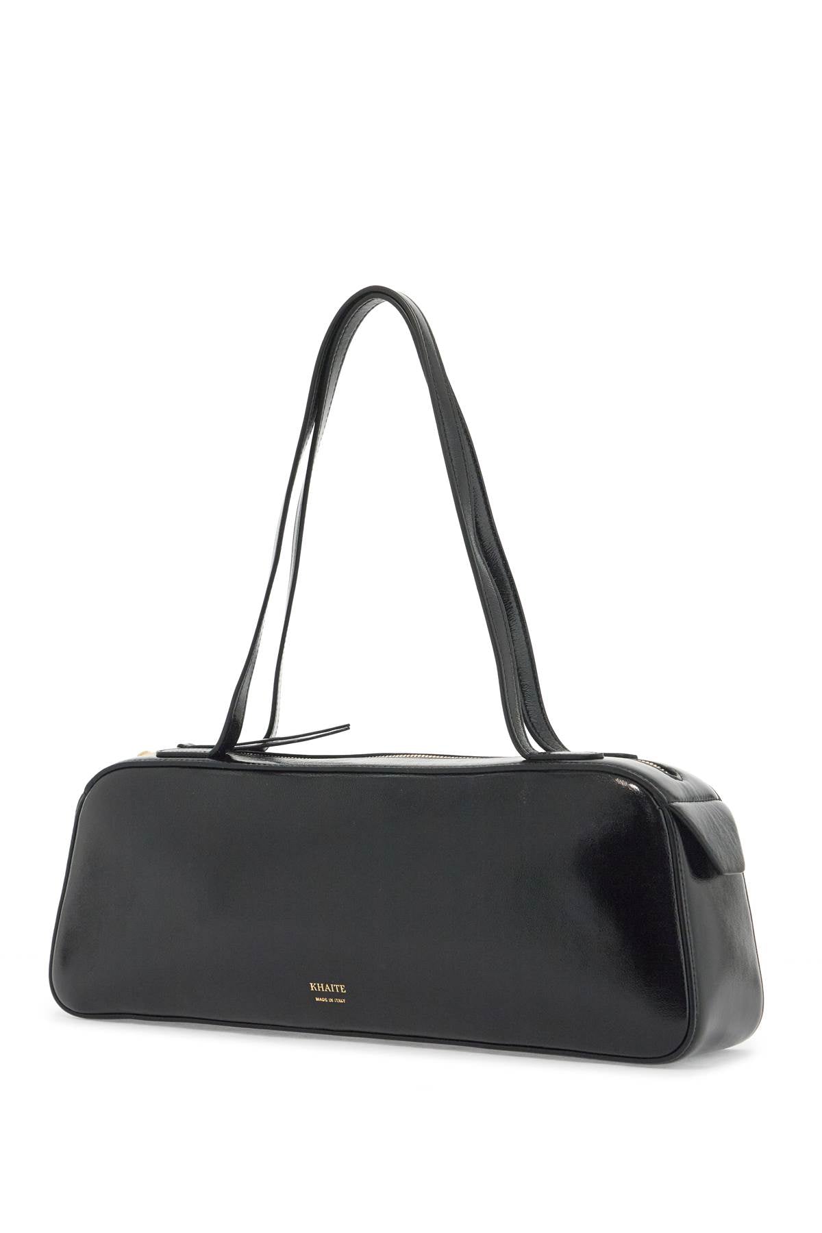 Khaite Simona Glossy Leather Shoulder Bag