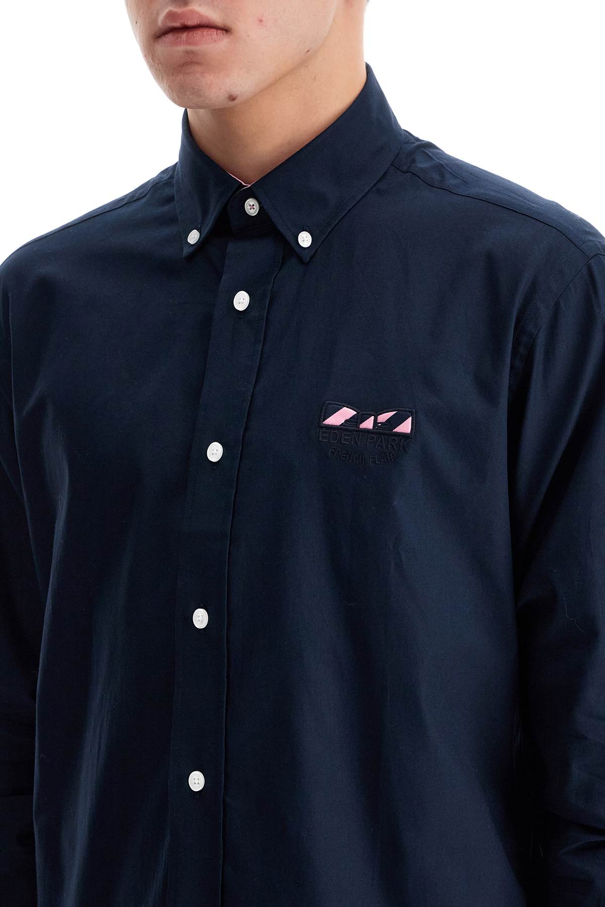 Eden Park Oxford Shirt With Butterfly Embroidery Detail