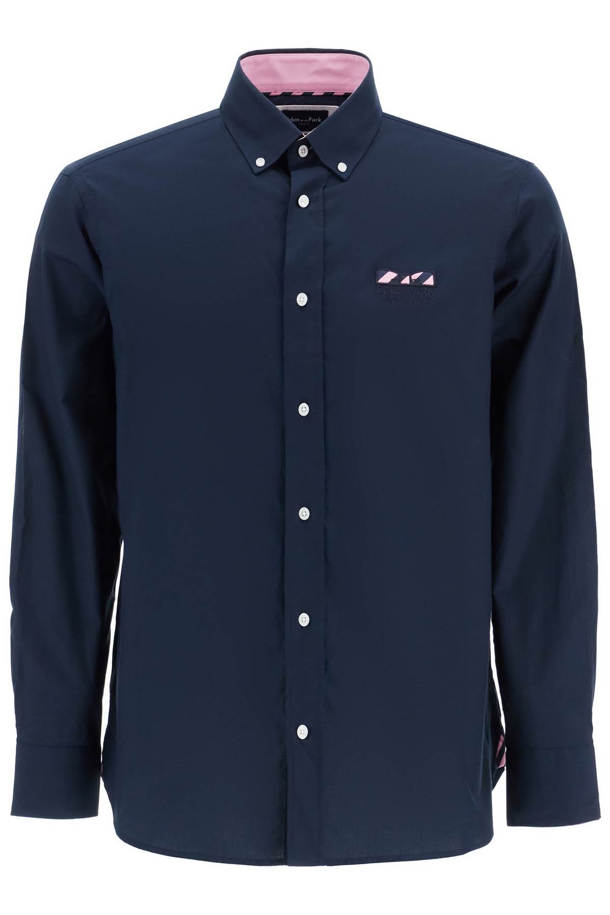 Eden Park Oxford Shirt With Butterfly Embroidery Detail