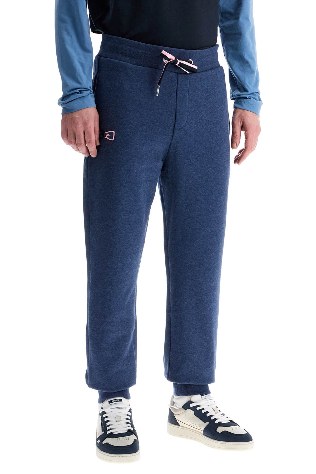 Eden Park Slim Fit Dark Blue Cotton Jogging Pants