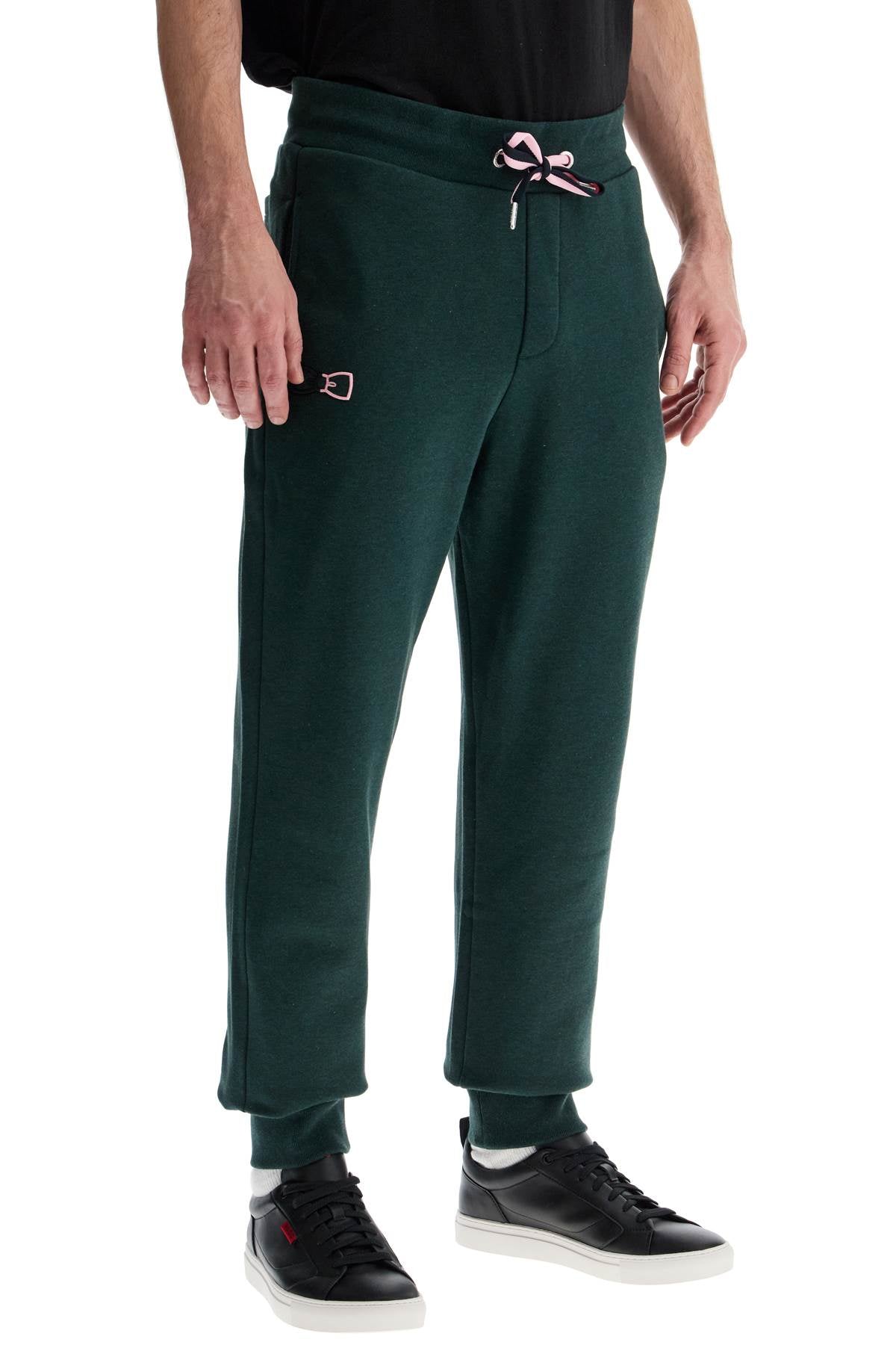 Eden Park Dark Green High-Waisted Regular Fit Jogging Pants