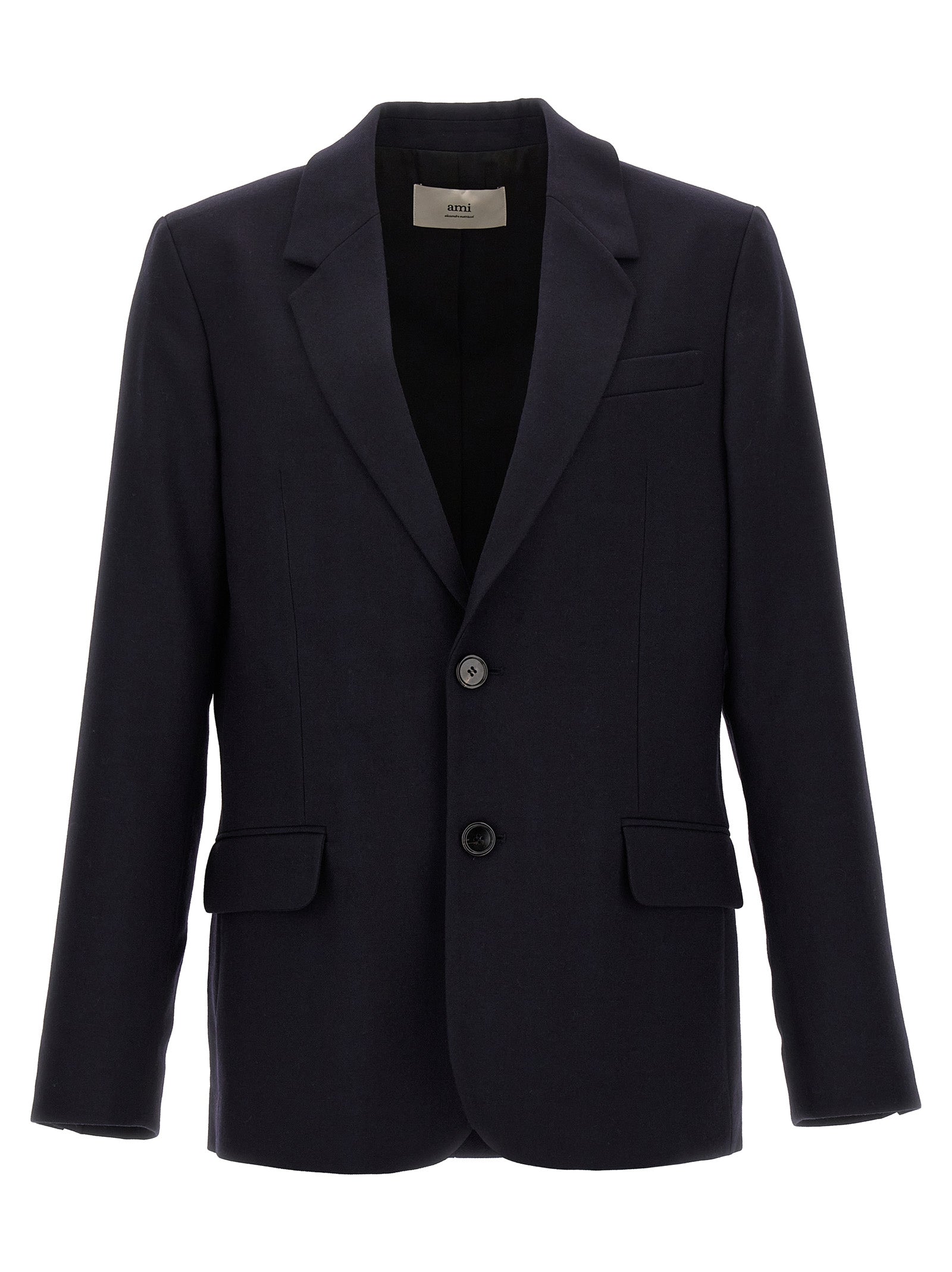 Ami Paris Single-Breasted Wool Blazer