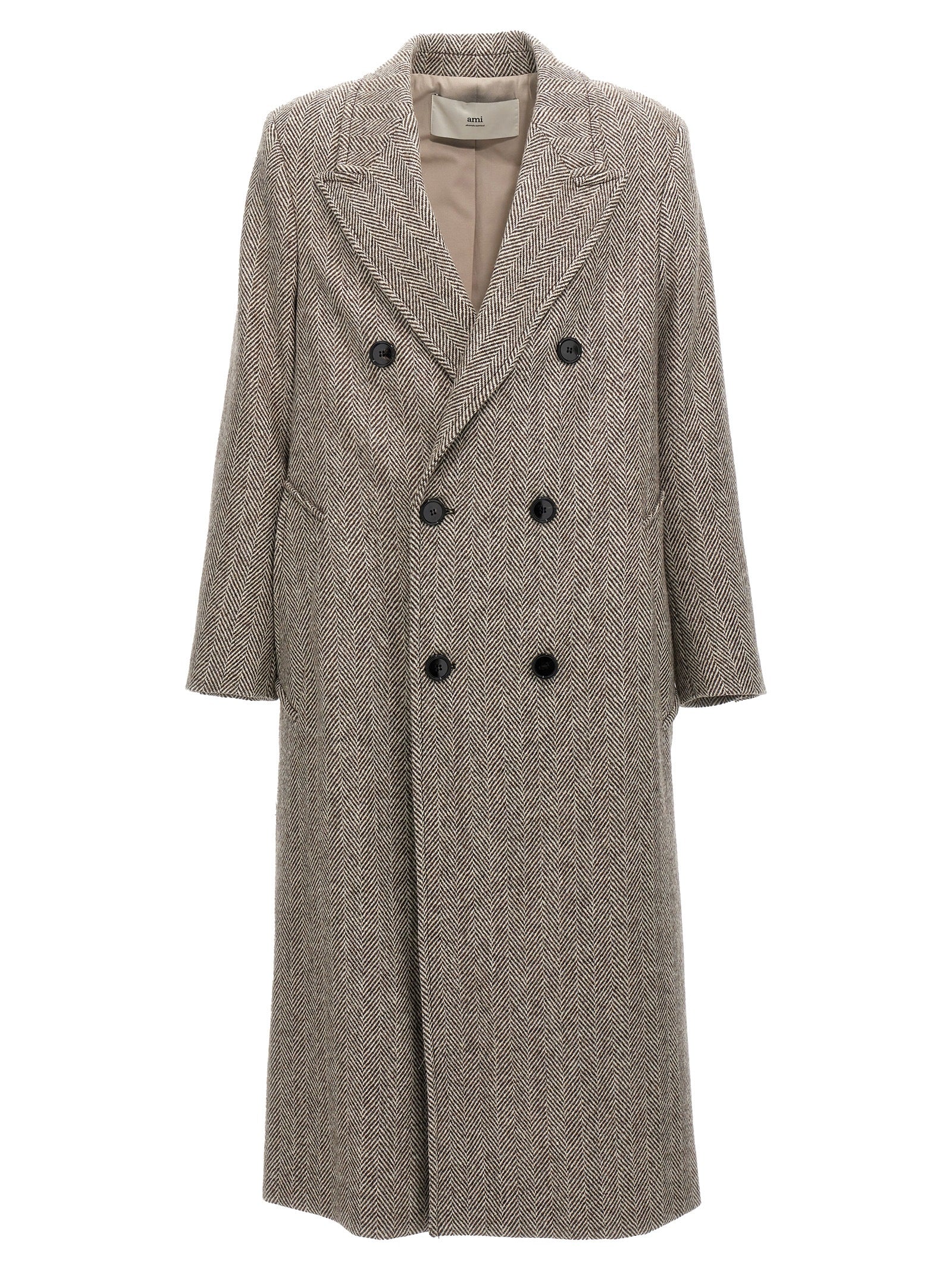 Ami Paris Double-Breasted Coat